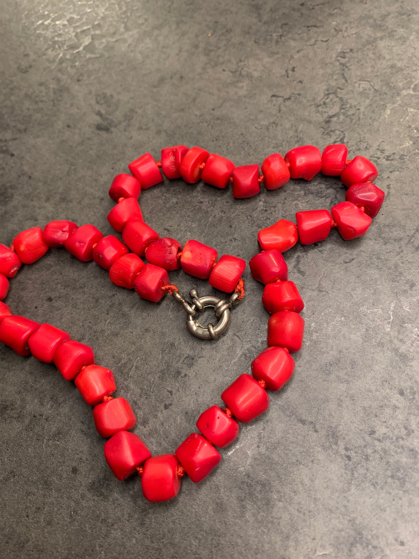 Collana corallo bambù