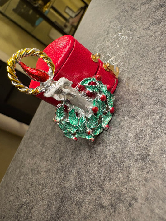 Spilla “Candela di Natale”