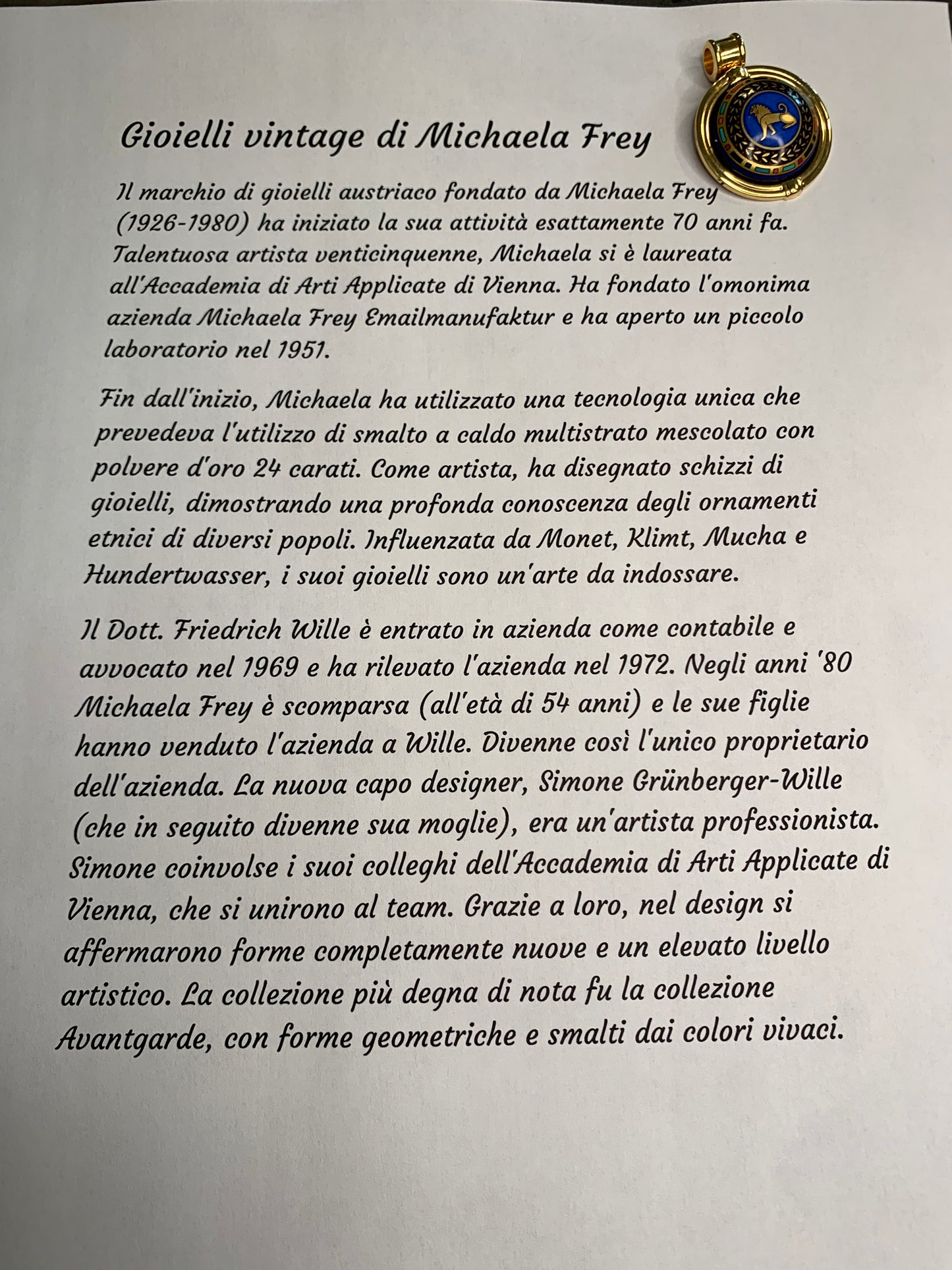 Pendente Michaela Frey