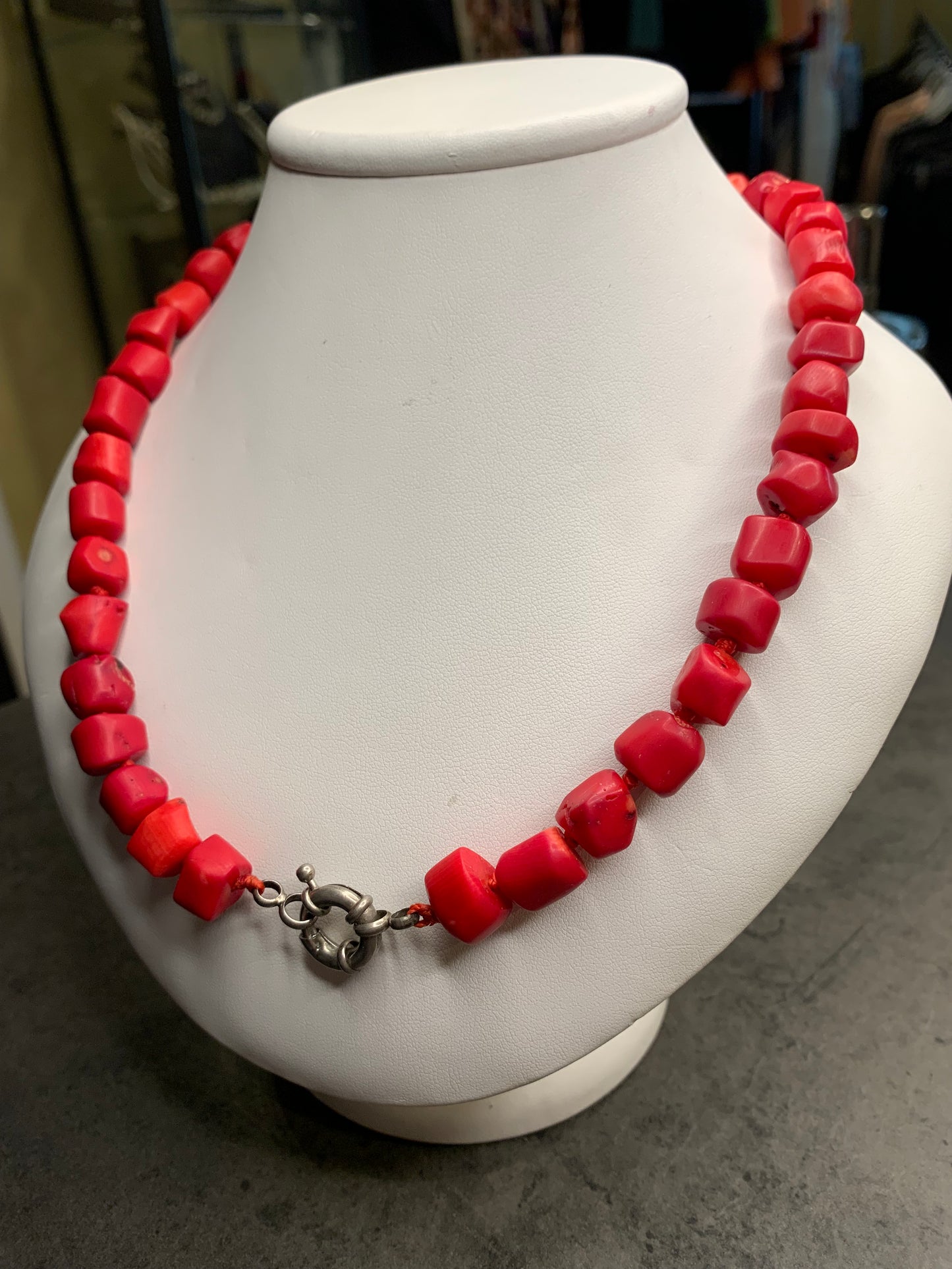 Collana corallo bambù