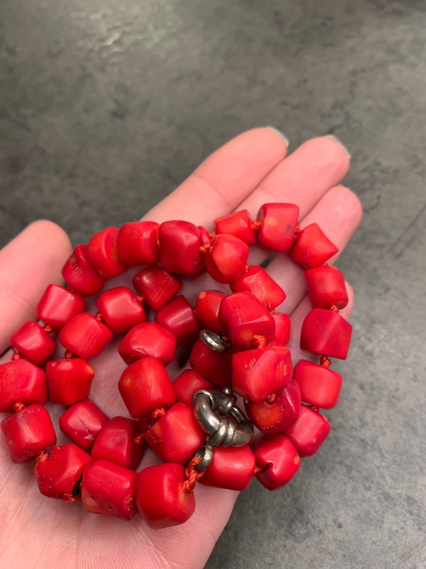 Collana corallo bambù