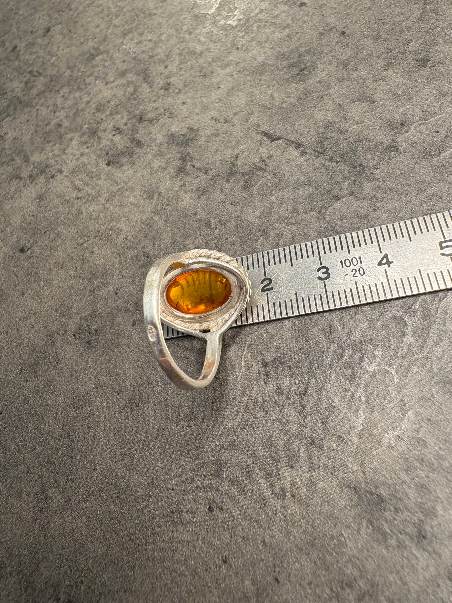 Anello Argento 925 e Ambra
