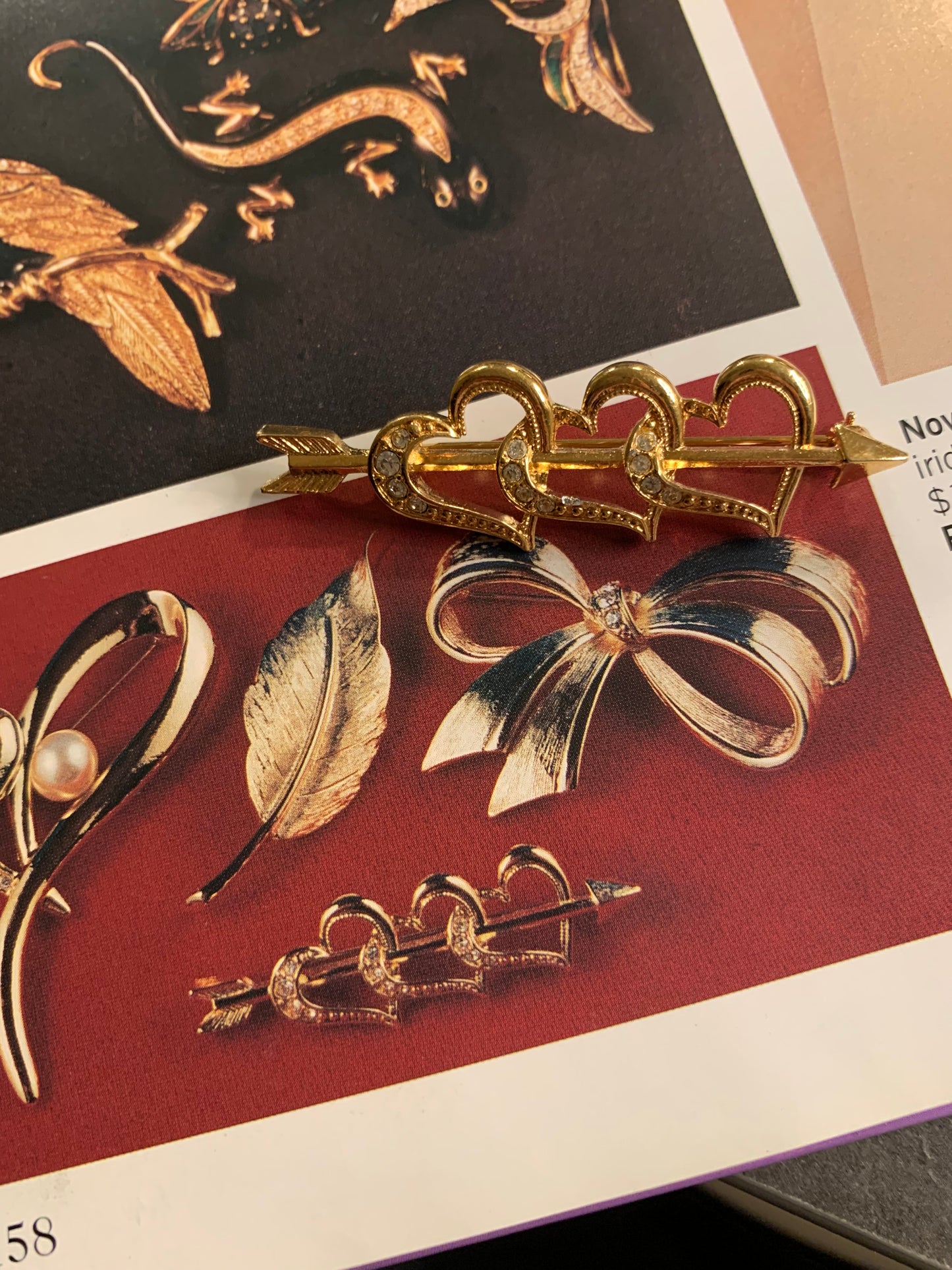 Spilla Avon “Triple Heart”