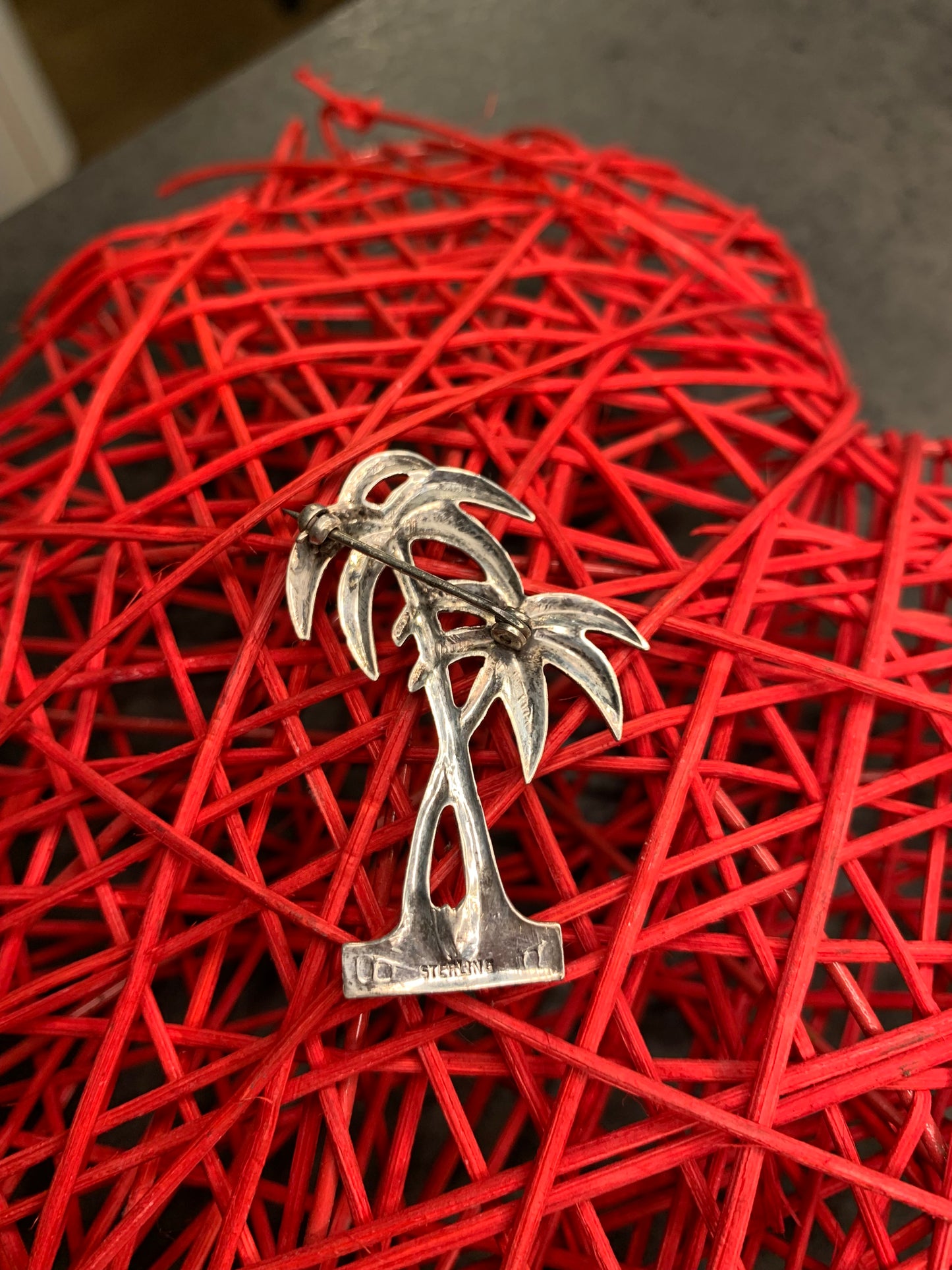 Spilla Palme Sterling