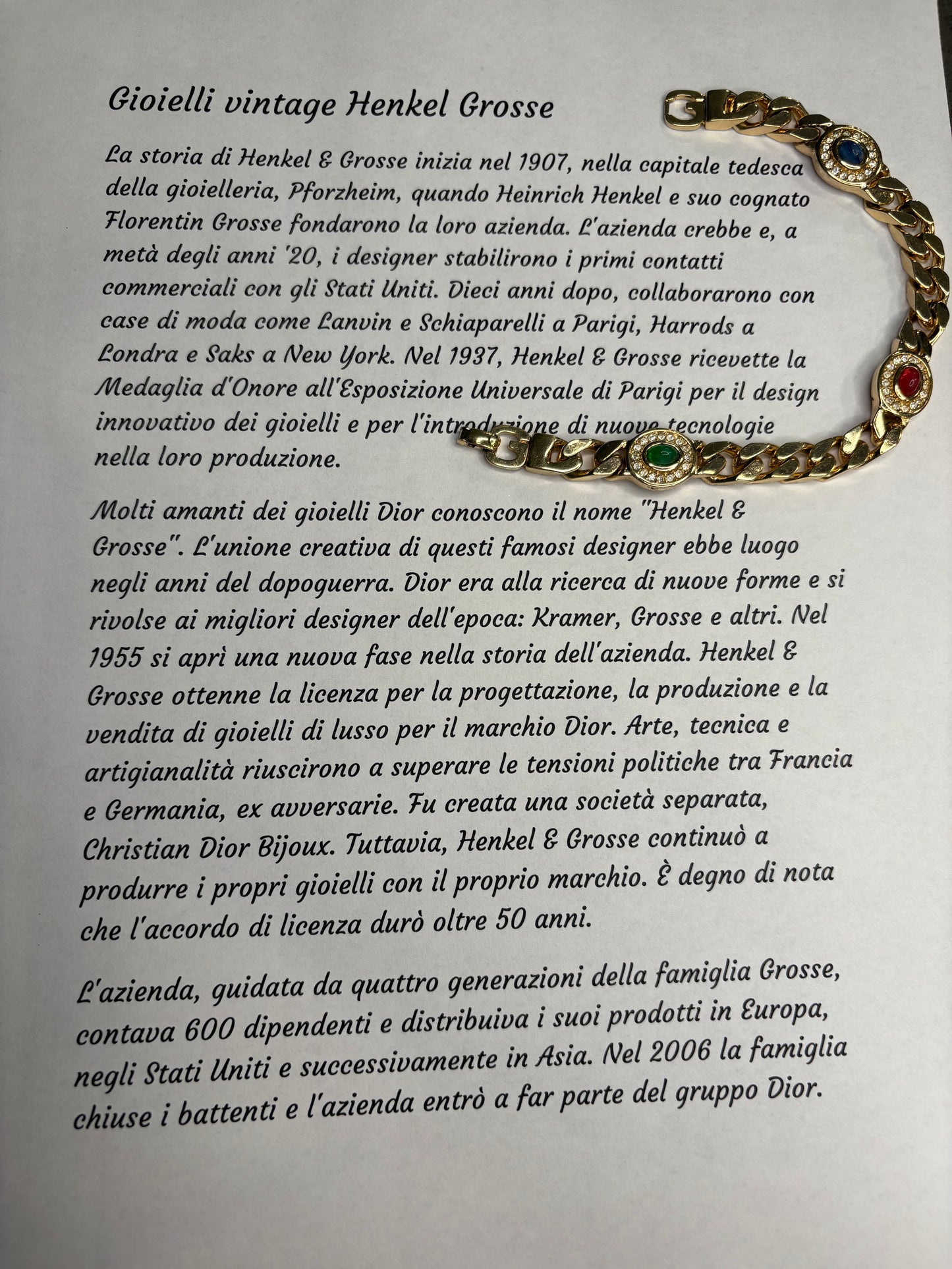 Bracciale Grosse