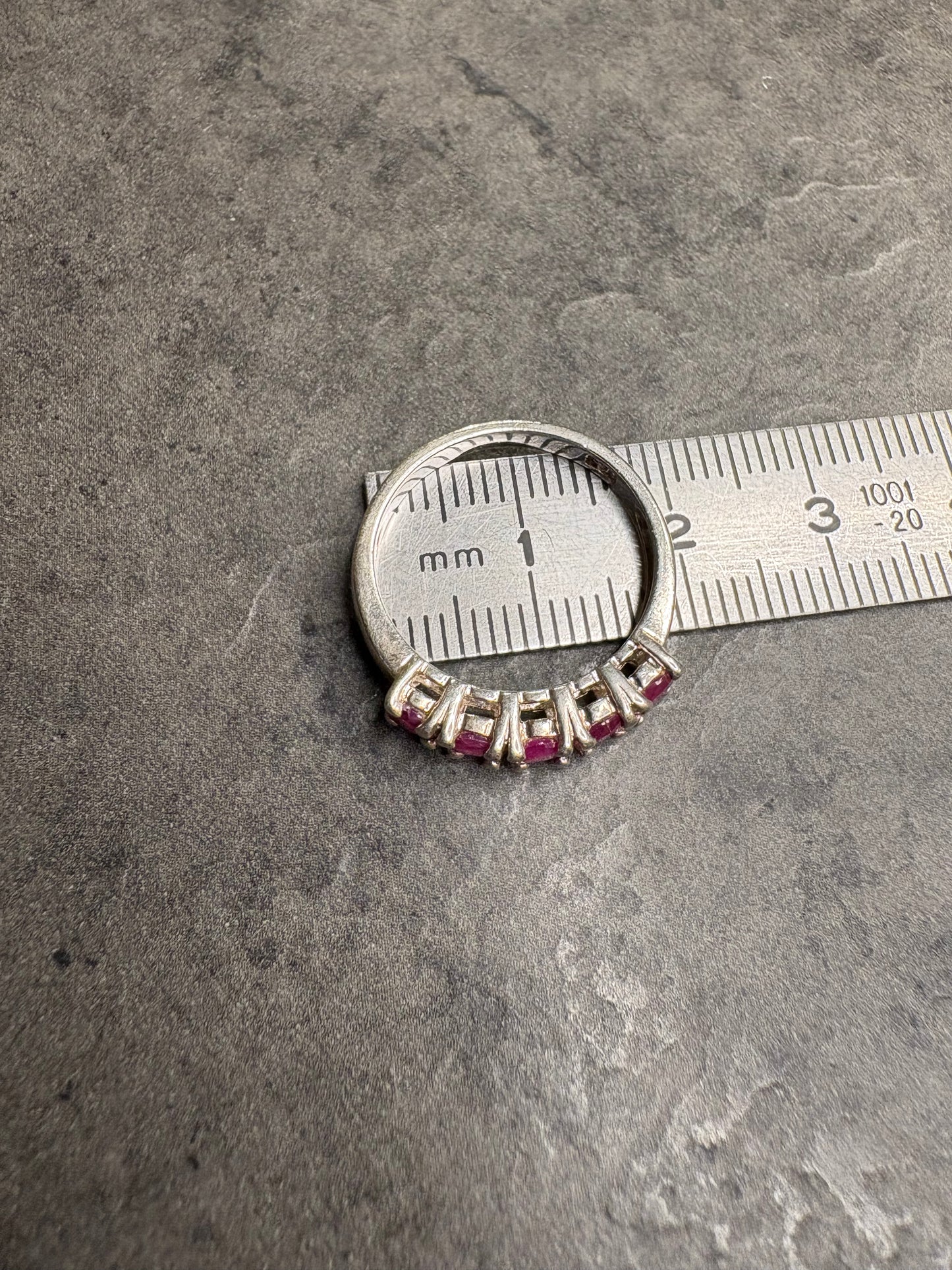 Anello Argento 925 e Rubini