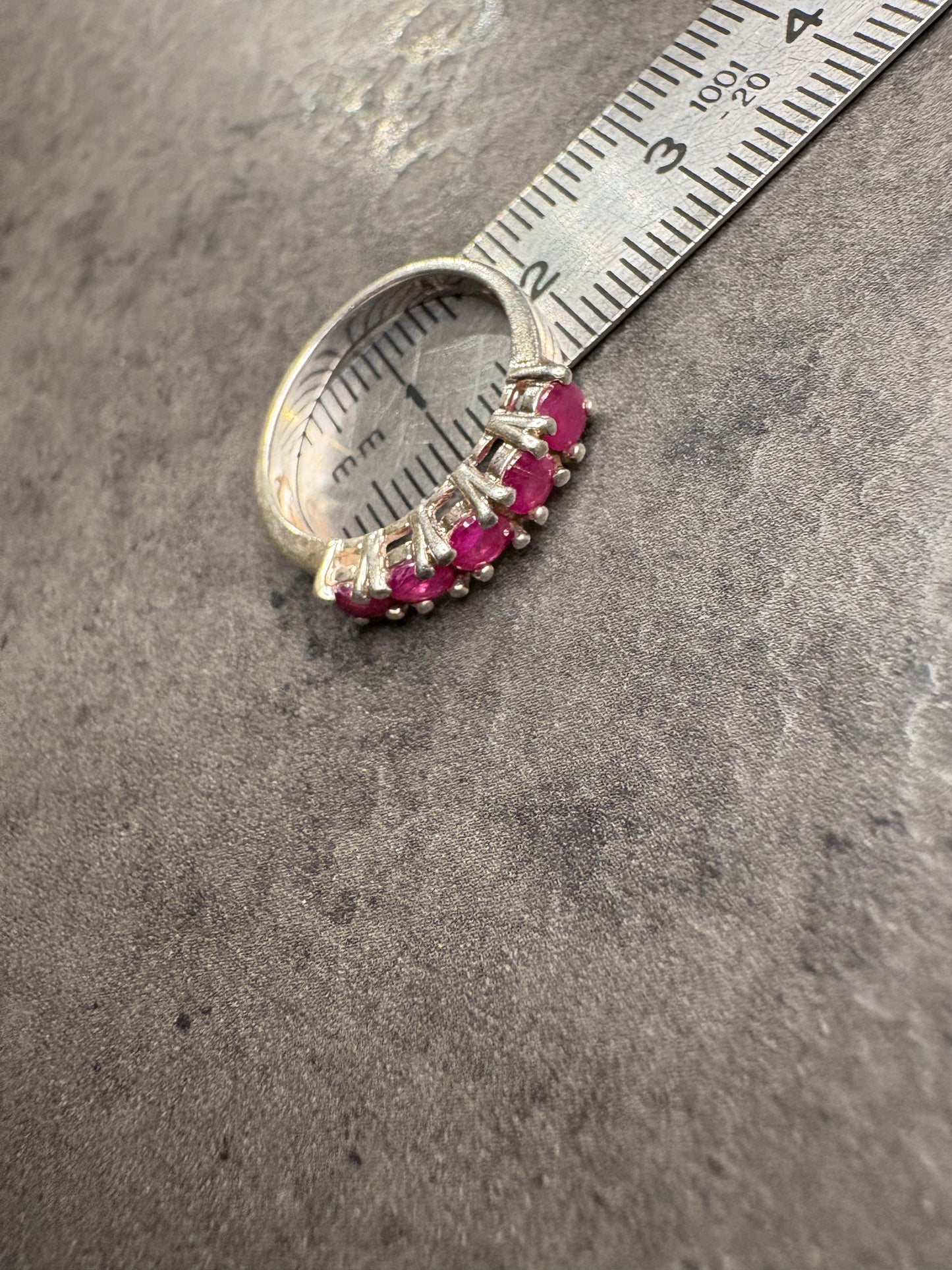 Anello Argento 925 e Rubini