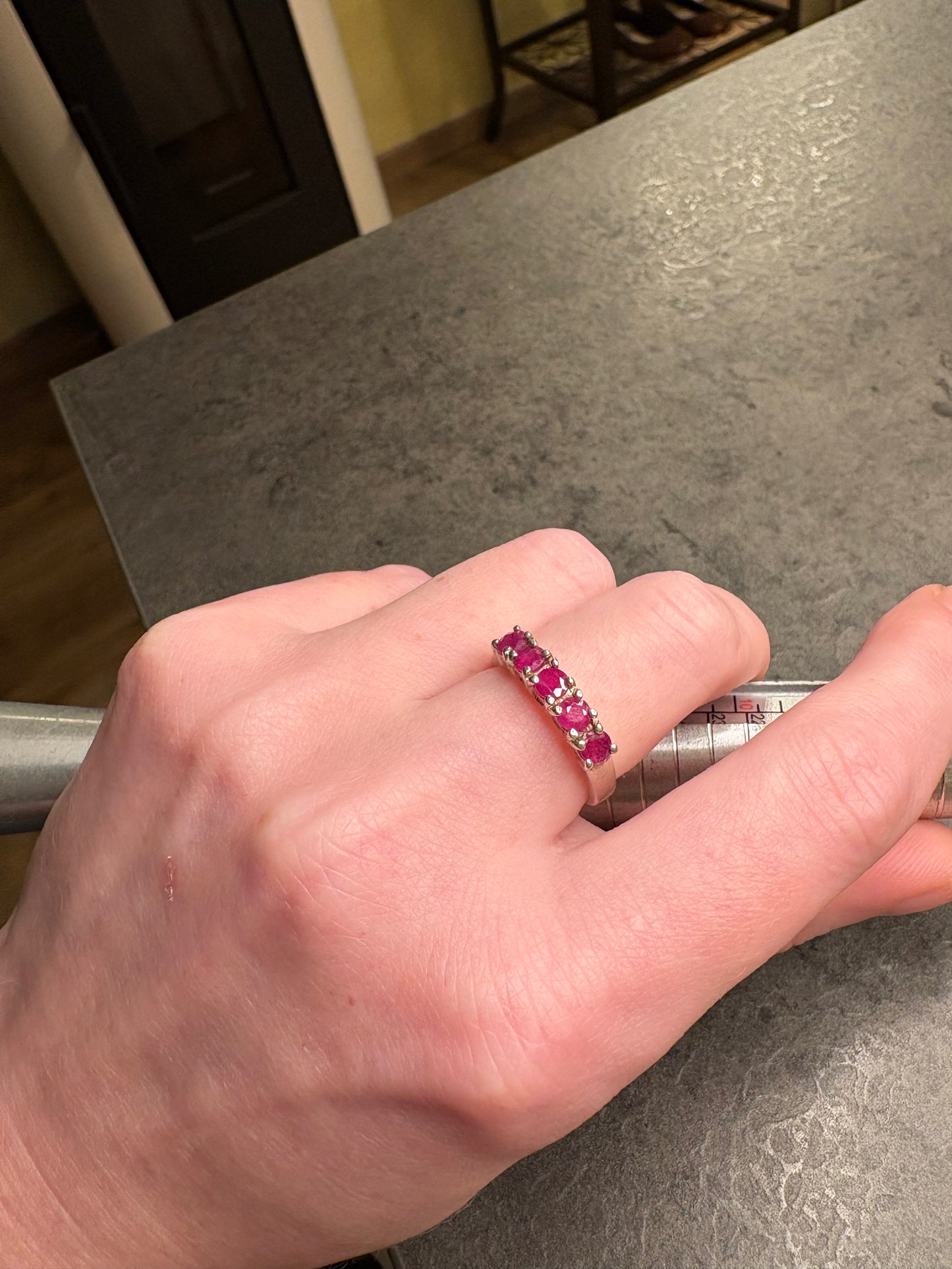 Anello Argento 925 e Rubini