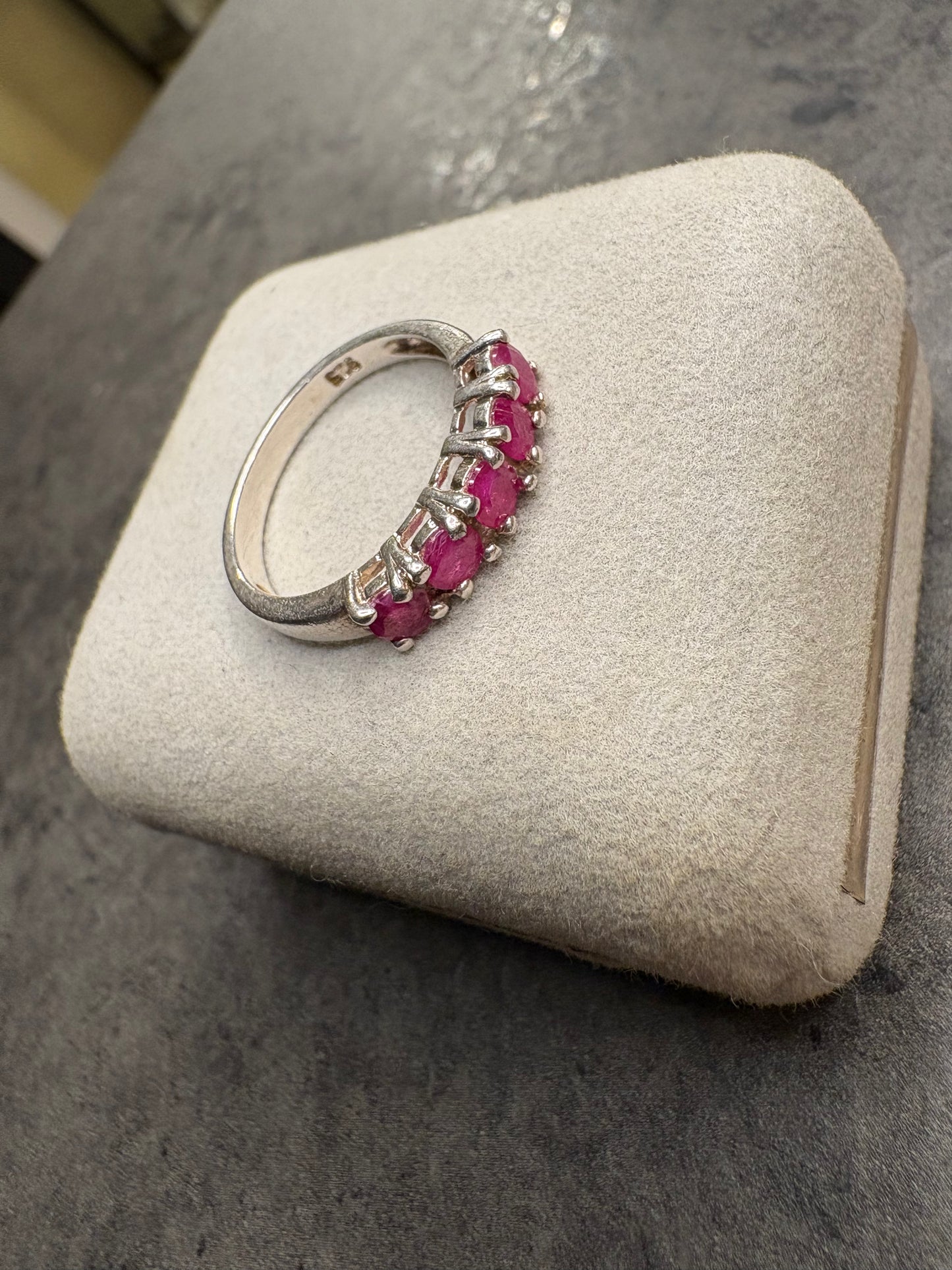 Anello Argento 925 e Rubini