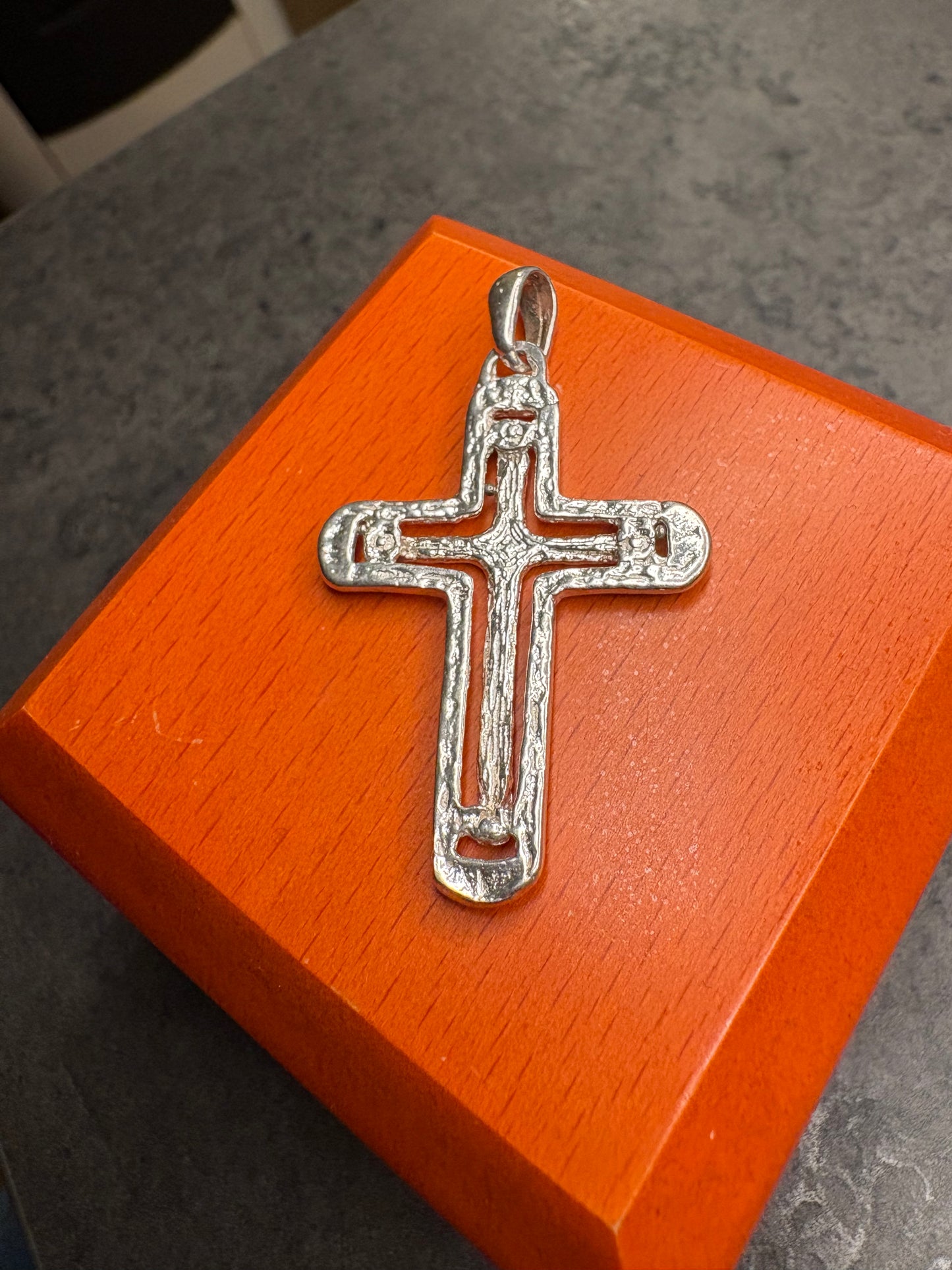 Pendente Croce argento 925.