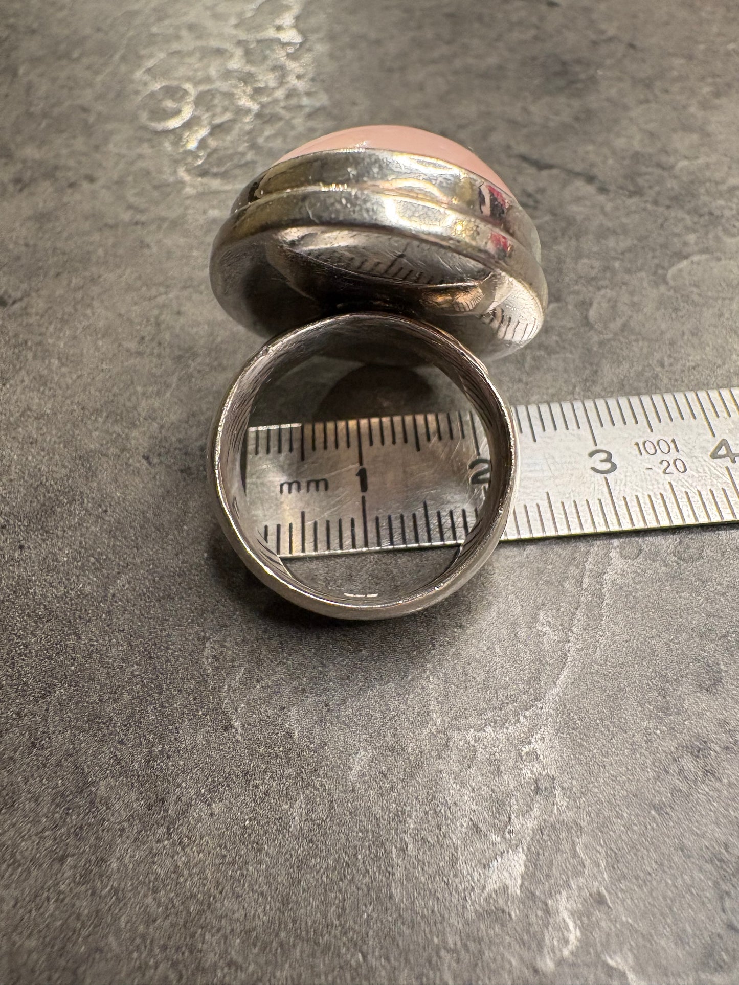 Anello Argento e Quarzo rosa