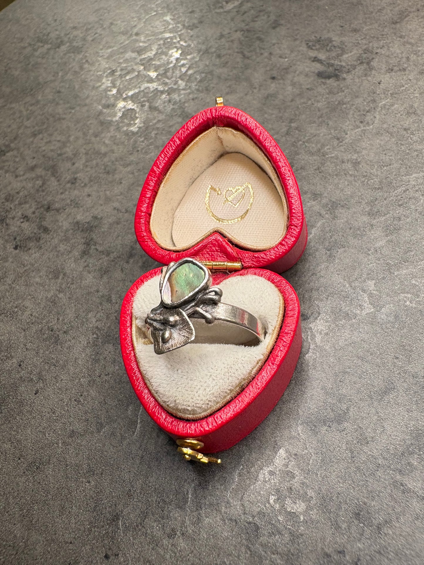 Anello Argento e Madreperla