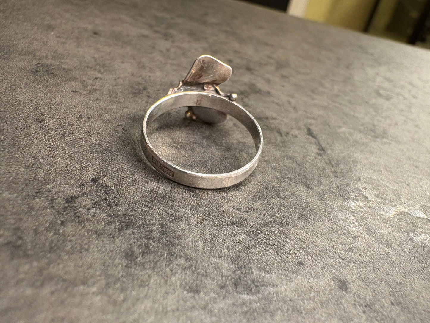 Anello Argento e Madreperla