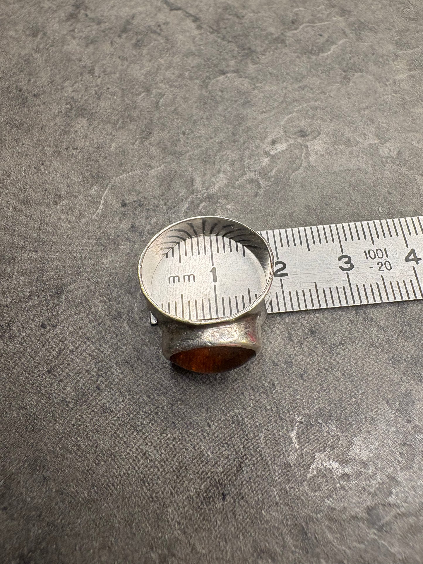 Anello Argento 835 e Ambra