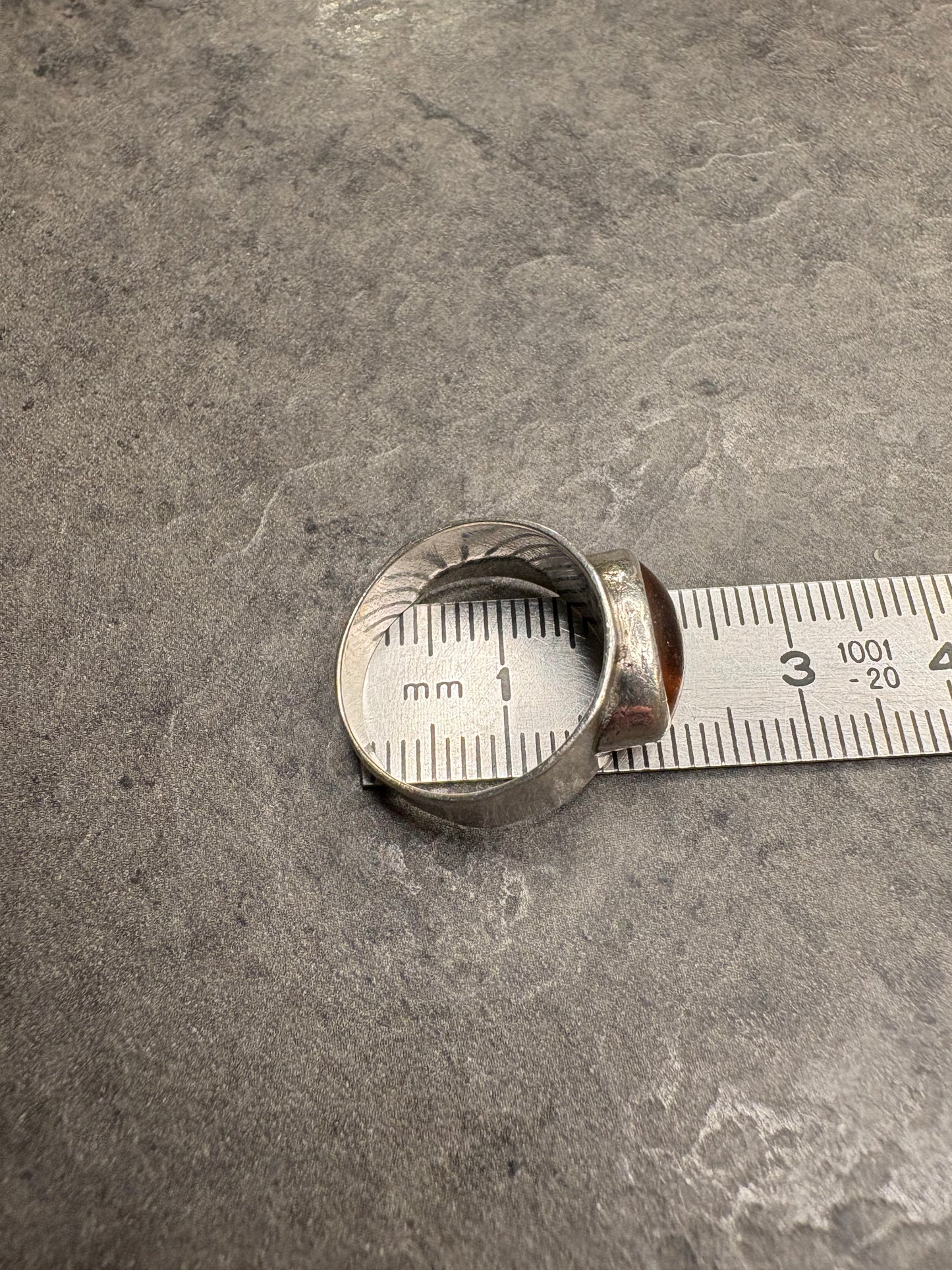 Anello Argento 835 e Ambra