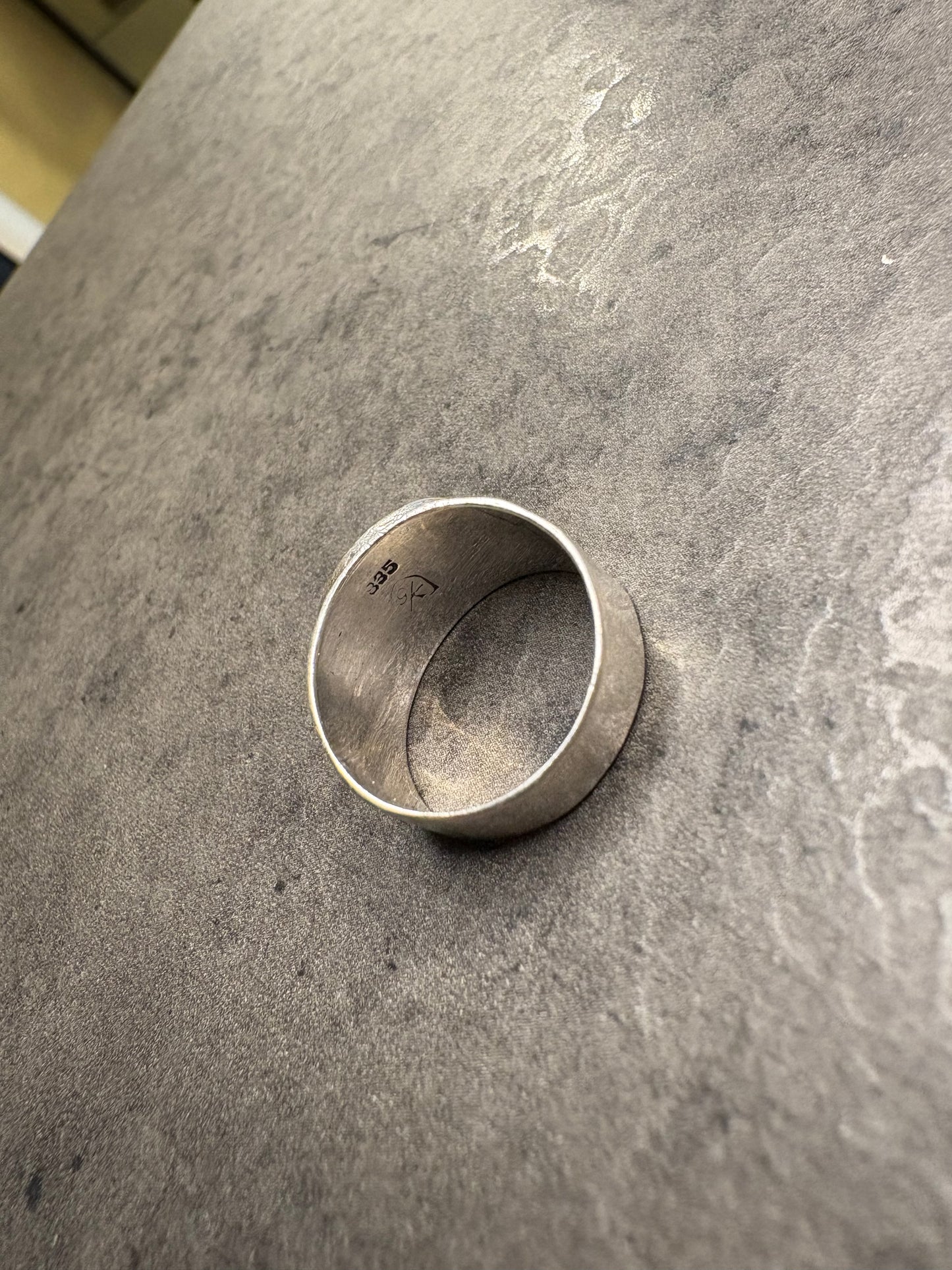 Anello Argento 835 e Ambra