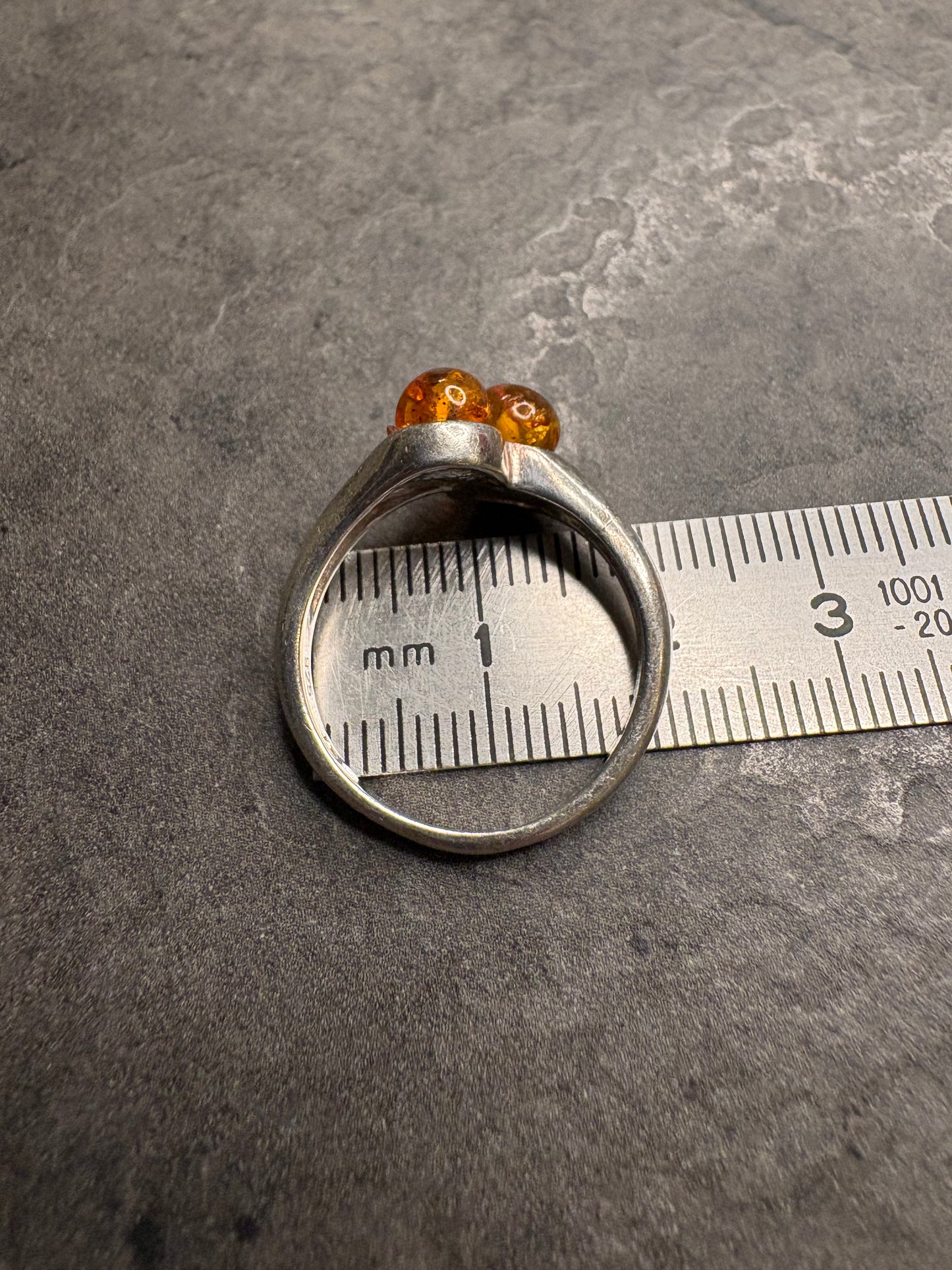 Anello Argento 925 e Ambra