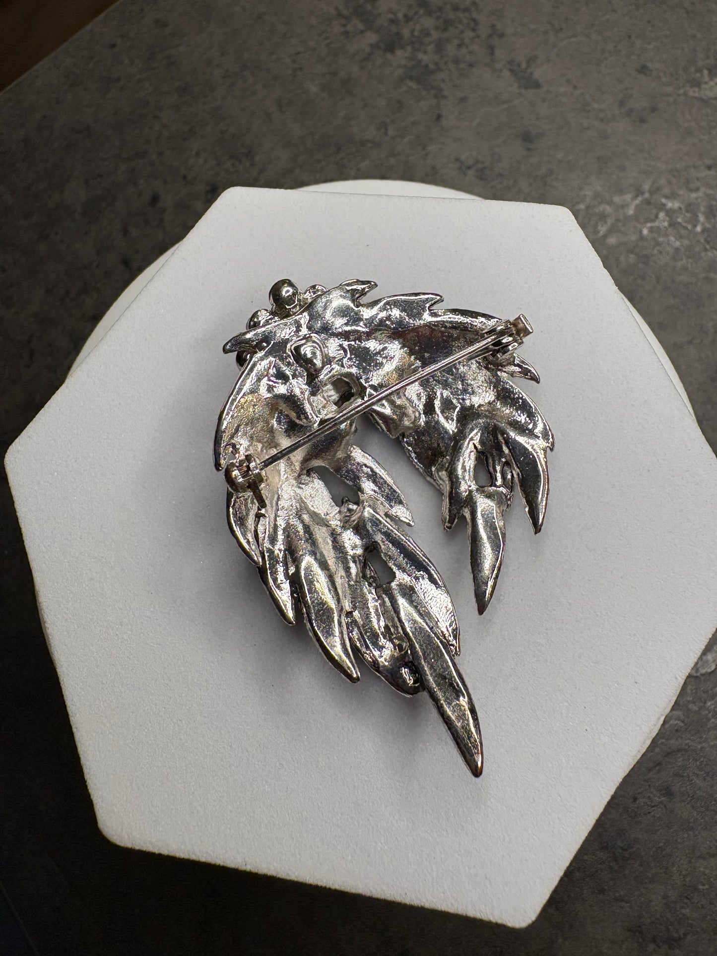 Spilla Cristalli blu