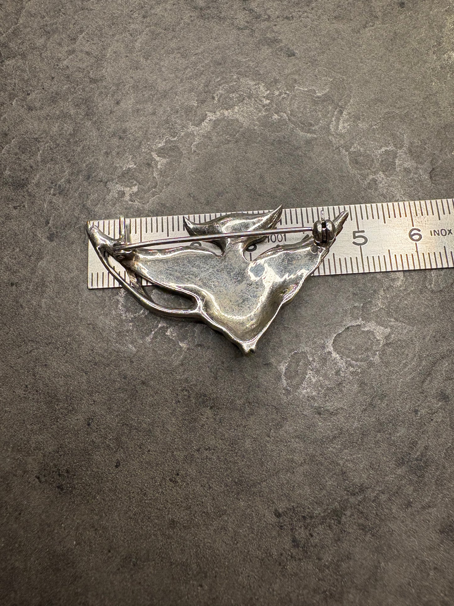 Spilla Pesce in argento 925 con marcasiti