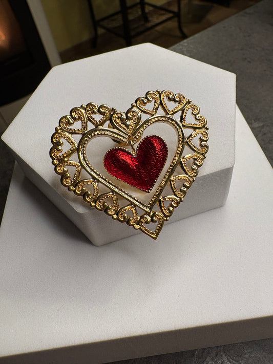 Pin Avon “Dangling Heart” – 1991