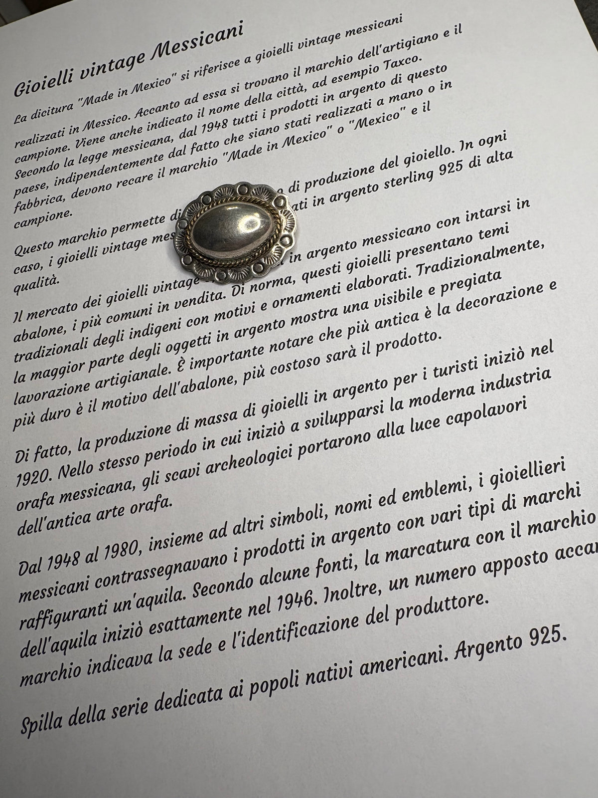 Spilla -Pendente Mexico 925