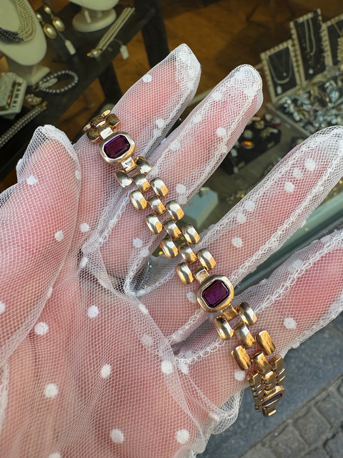 Bracciale Cristalli viola