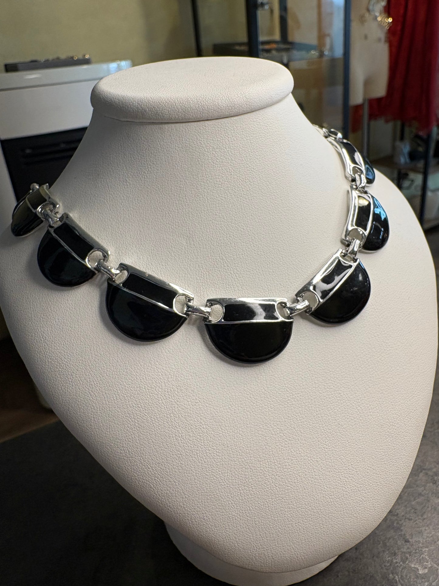 Collana Smalto nero