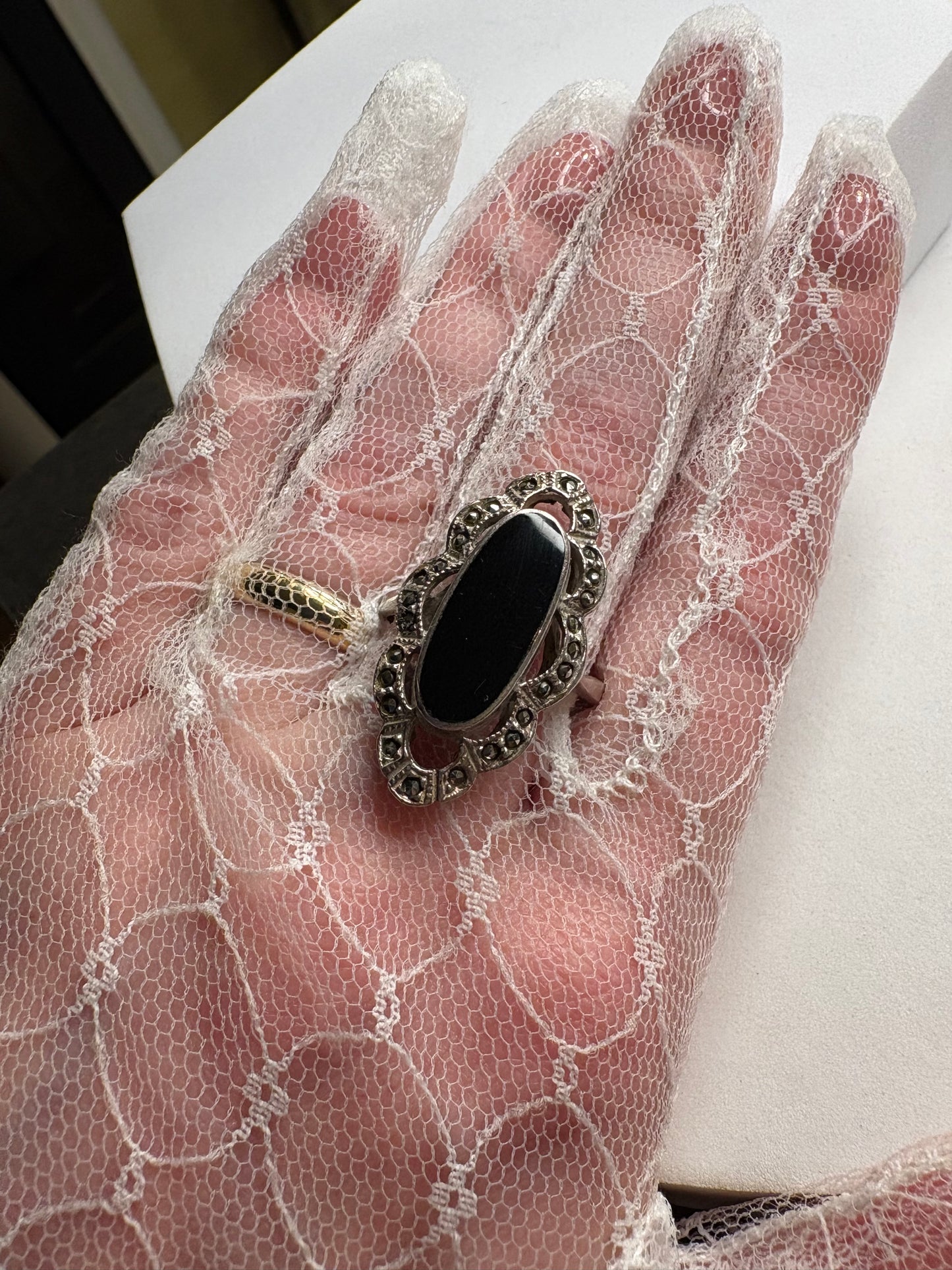 Anello Argento 925 e Marcasiti