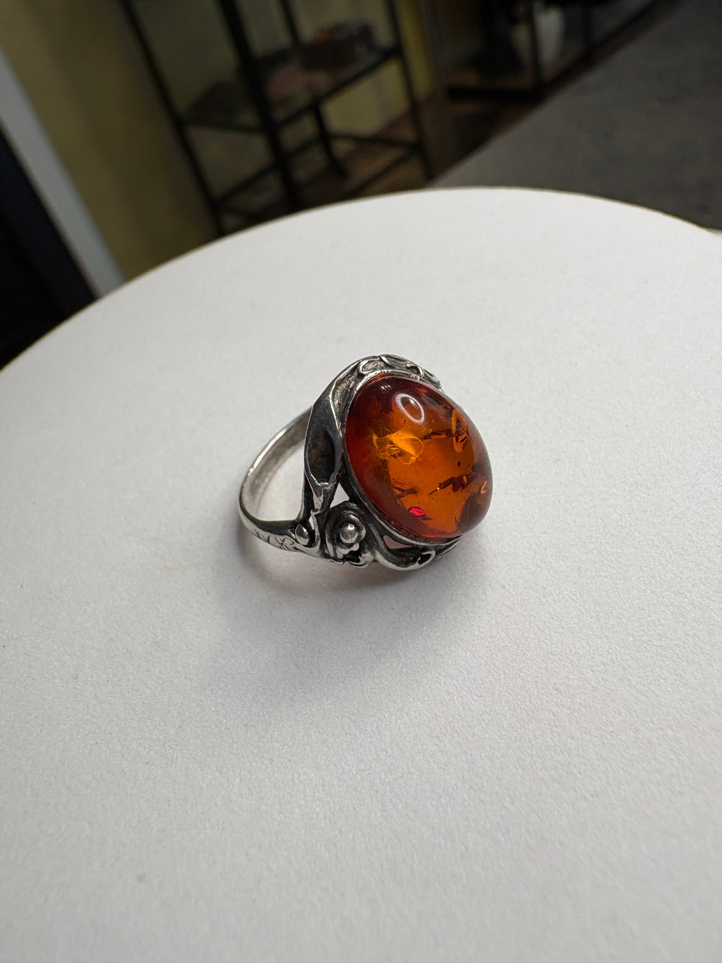 Anello Argento 925 e Ambra