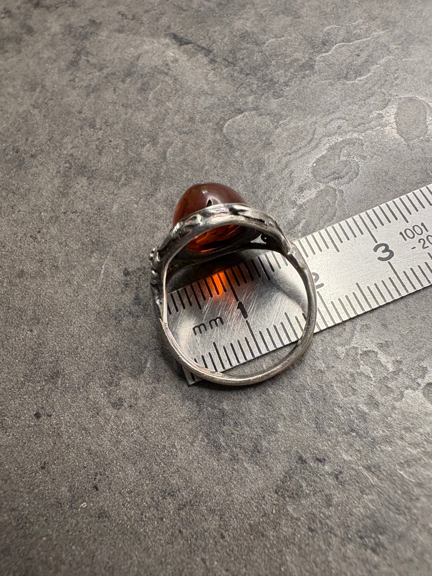Anello Argento 925 e Ambra
