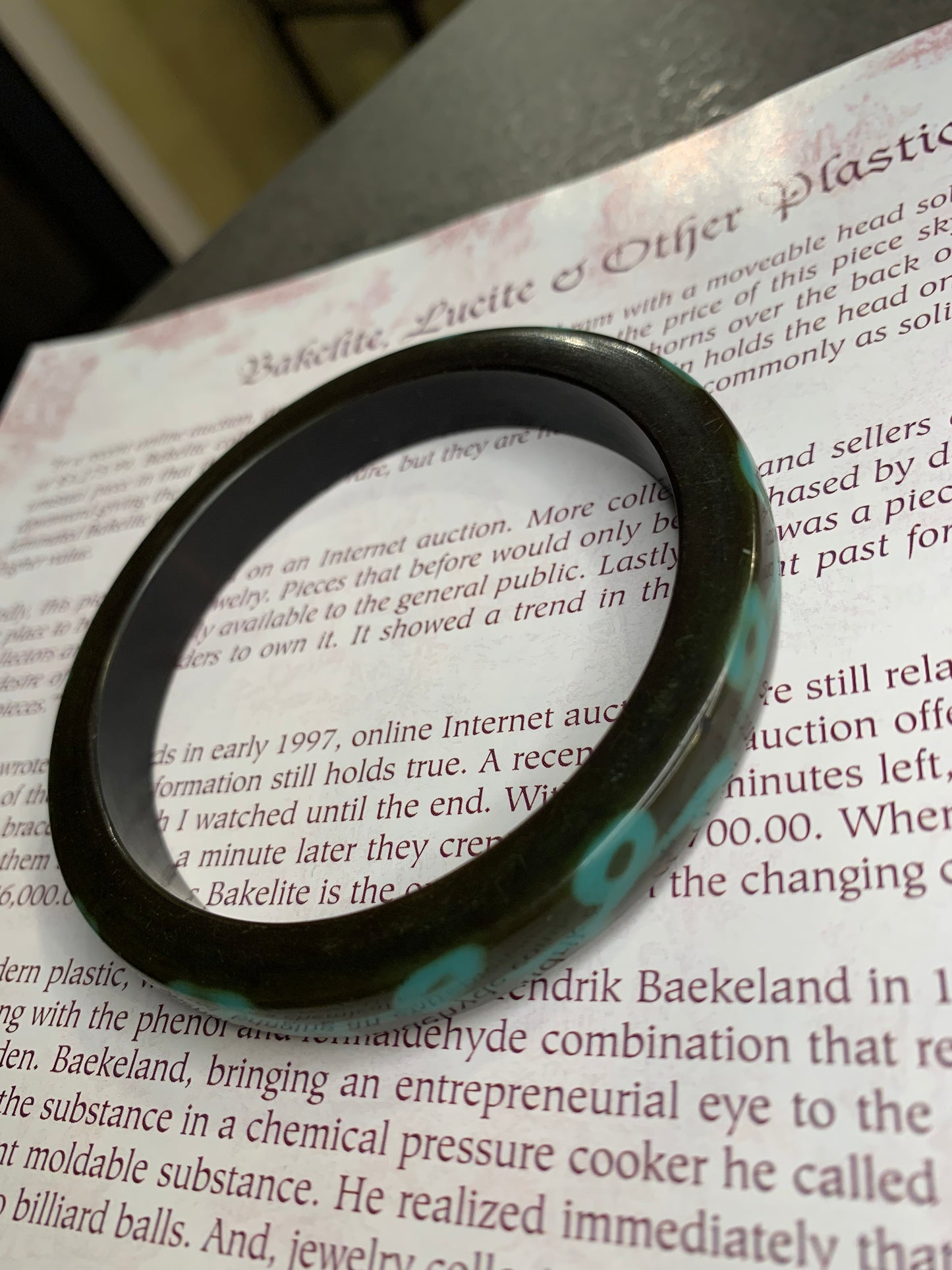 Bracciale in Bachelite