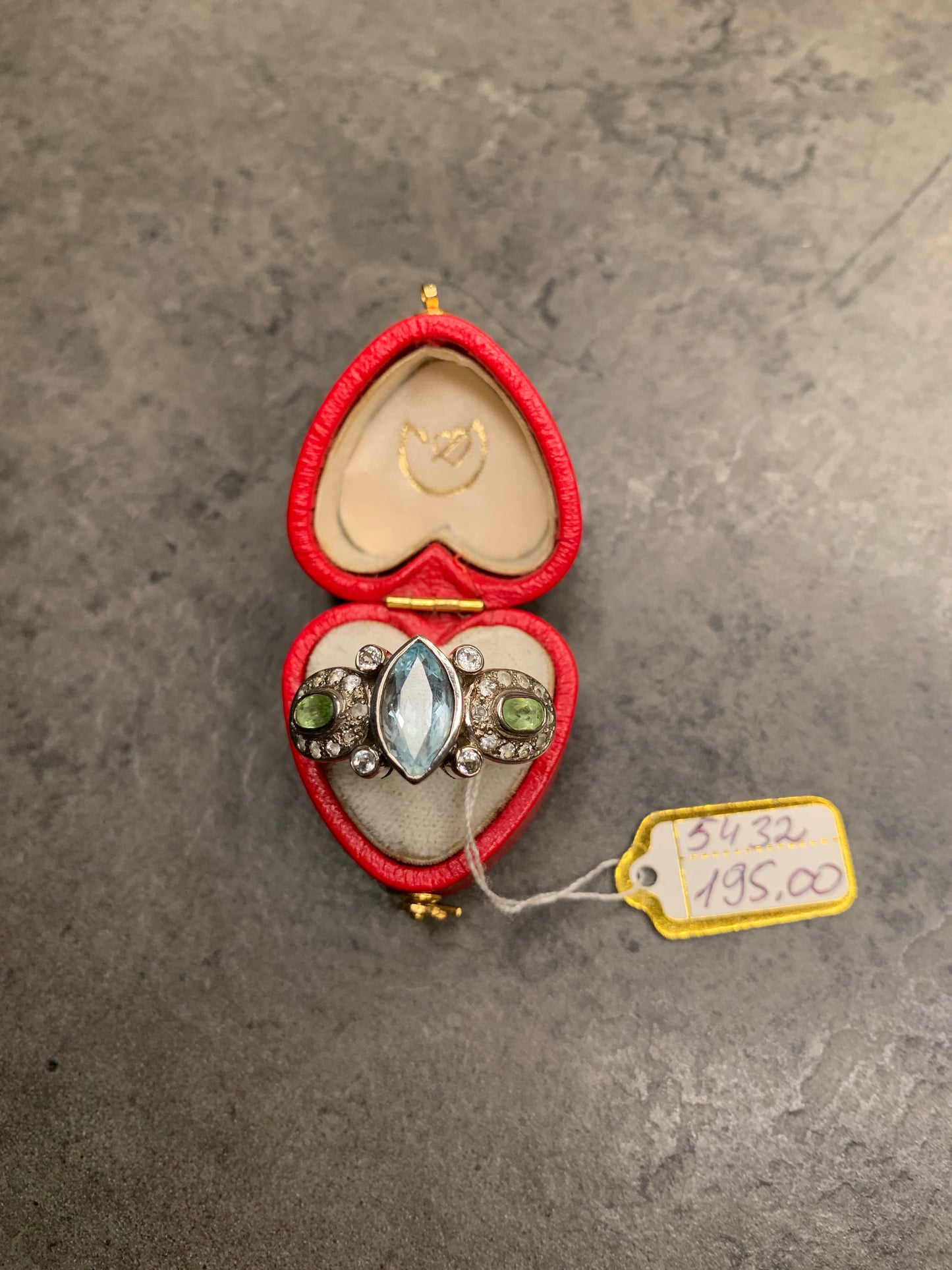 Anello Topazio e Peridoti