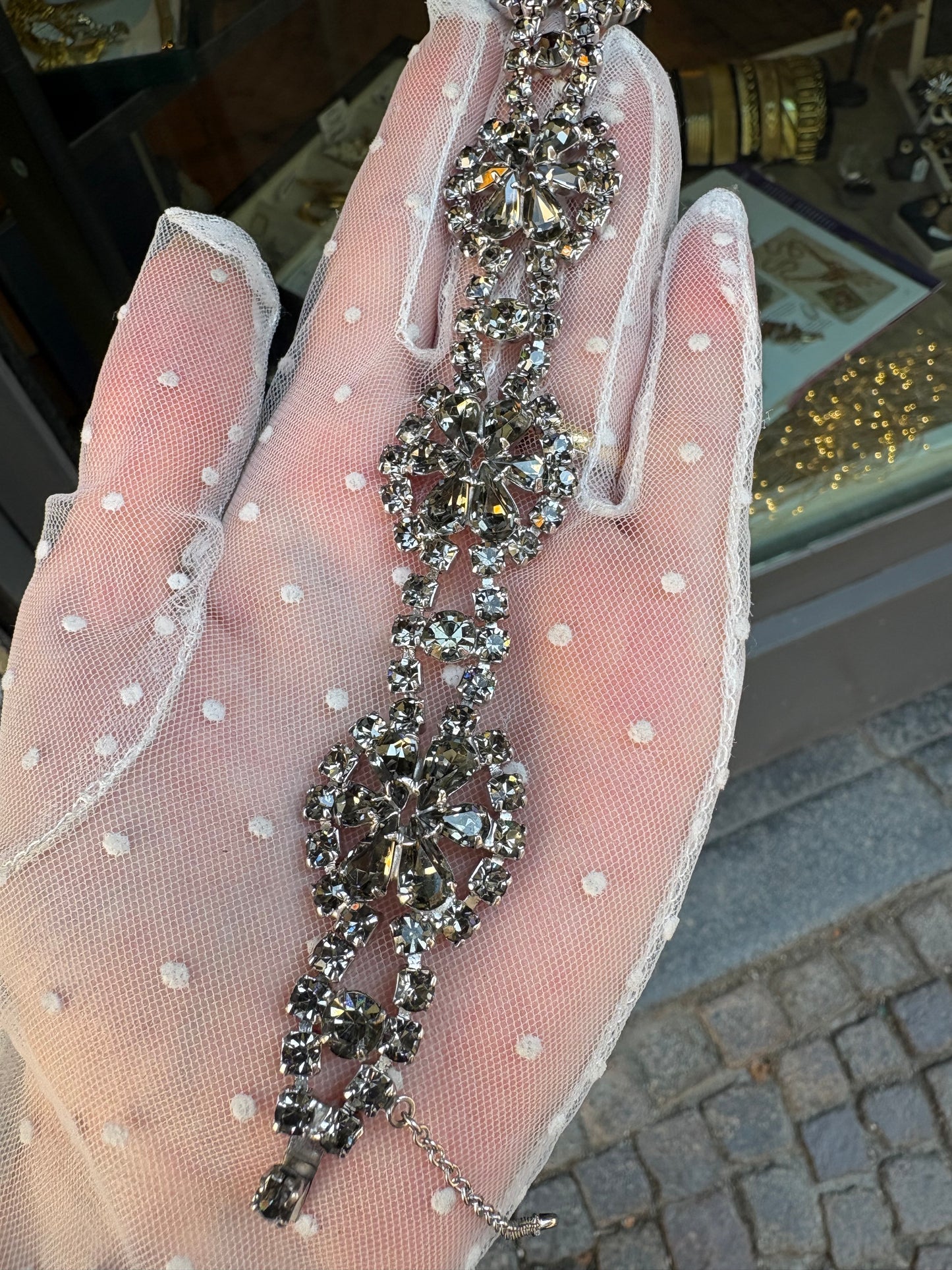 Bracciale Cristalli grigi