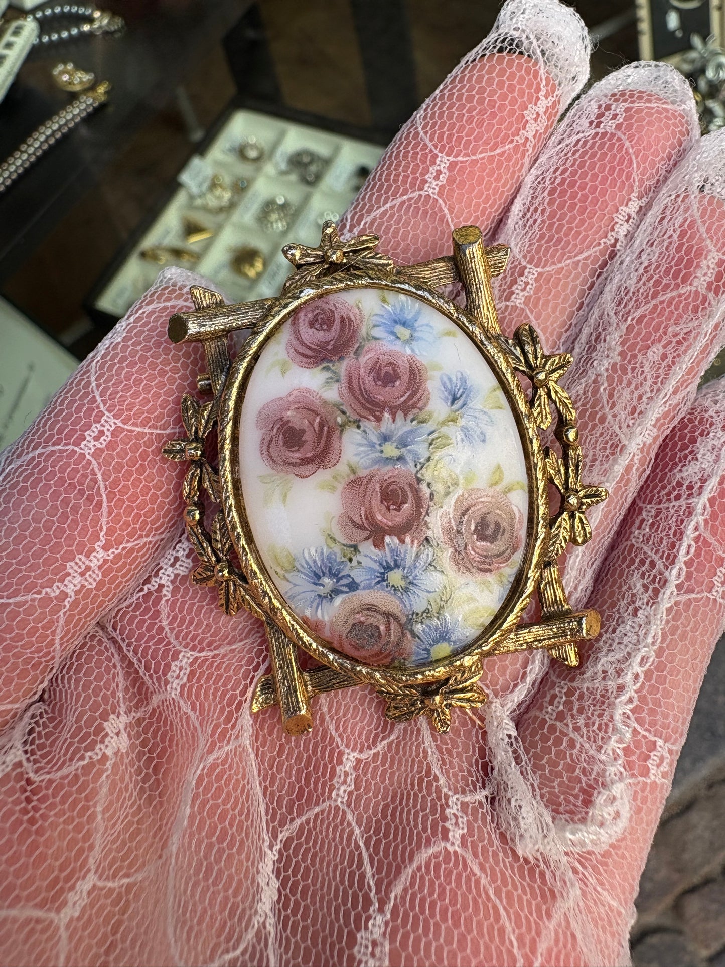 Spilla-Pendente “Fiori”