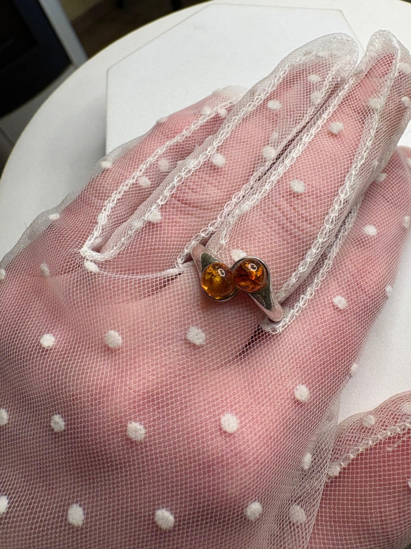 Anello Argento 925 e Ambra
