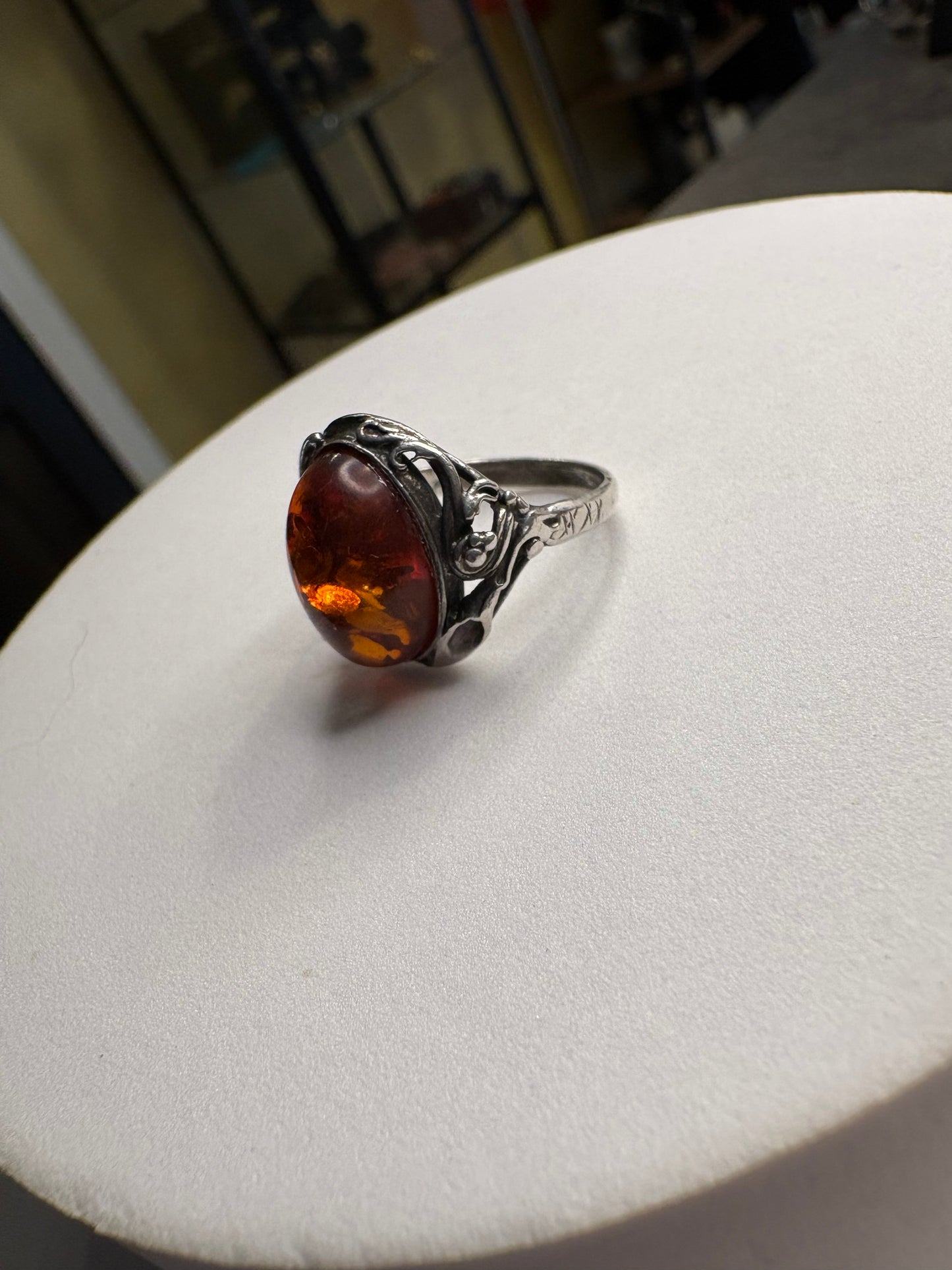 Anello Argento 925 e Ambra