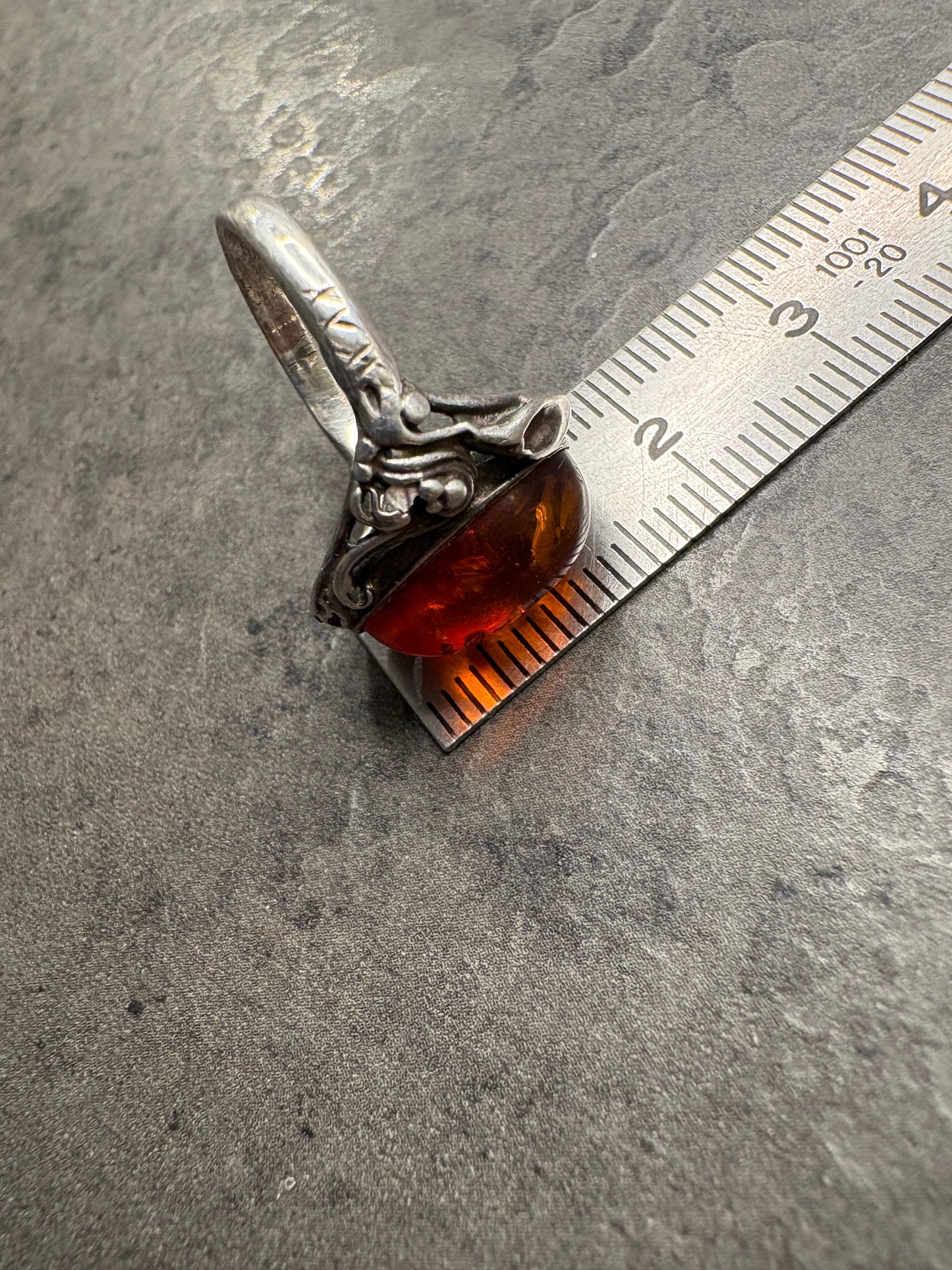 Anello Argento 925 e Ambra
