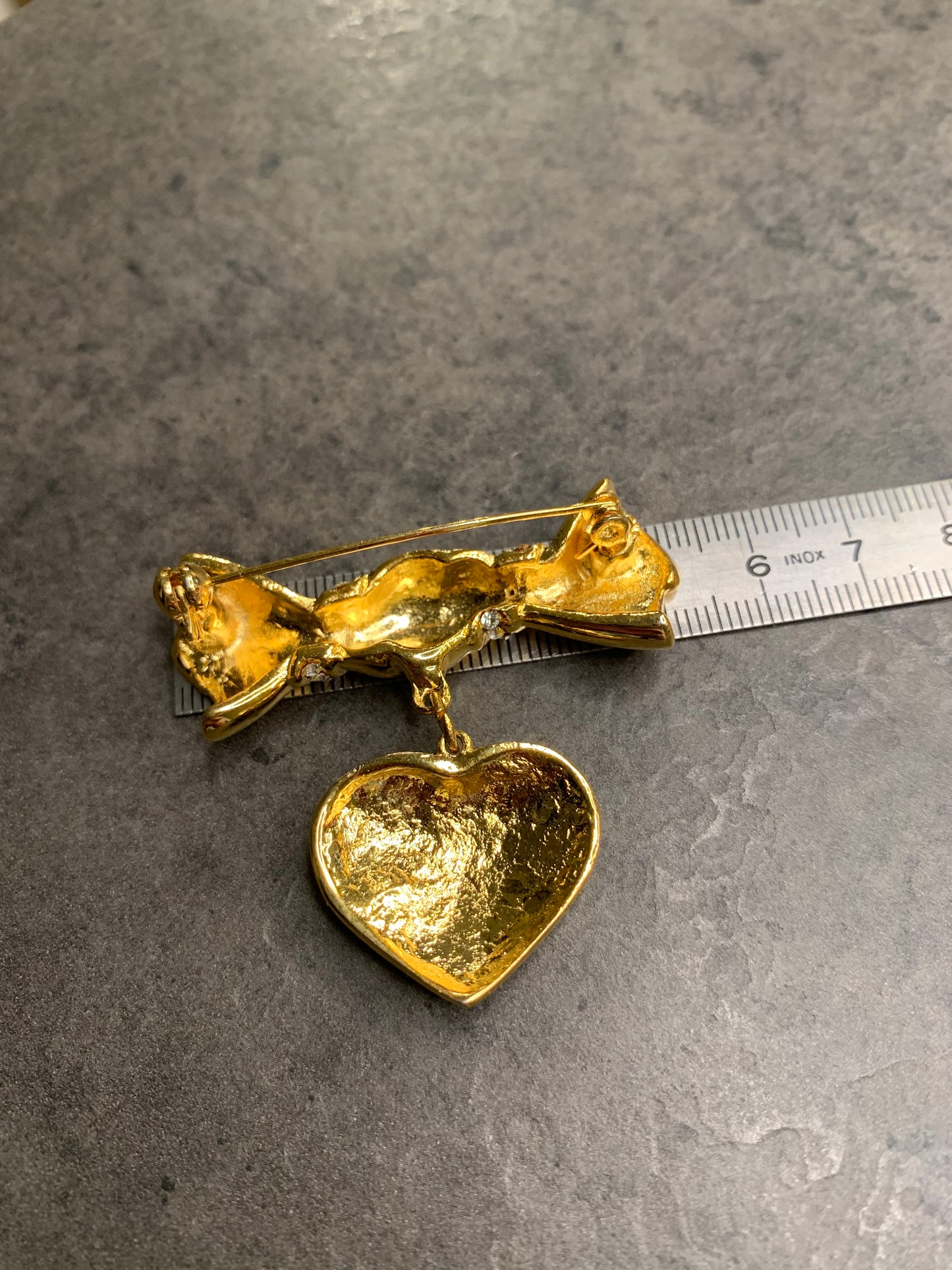 Spilla Fiocco con Cuore