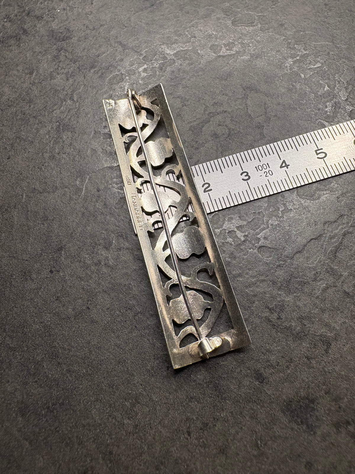 Brooch Handarbeit argento 800
