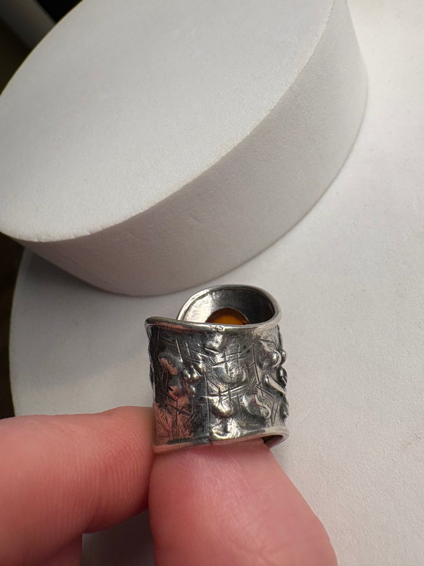Anello Argento 925 e Ambra