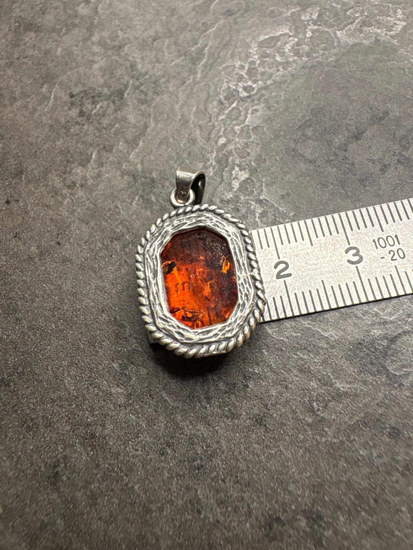 Pendente Argento e Ambra