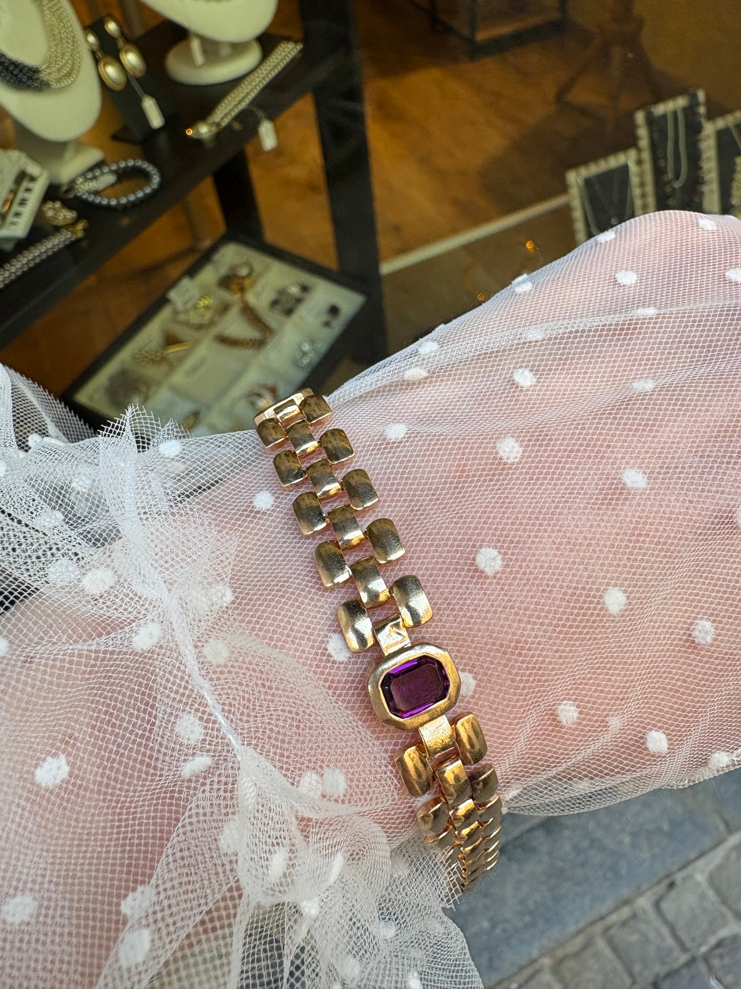 Bracciale Cristalli viola