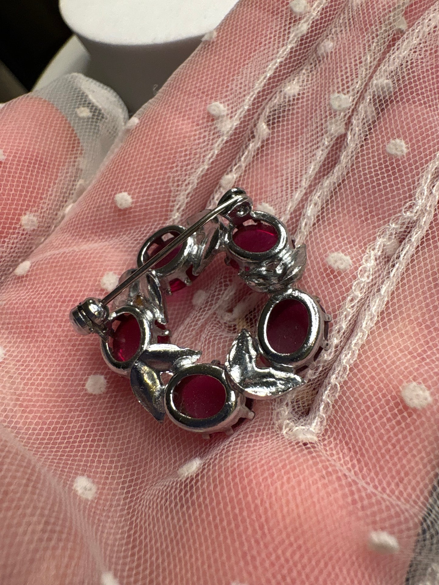 Spilla Cabochon fucsia