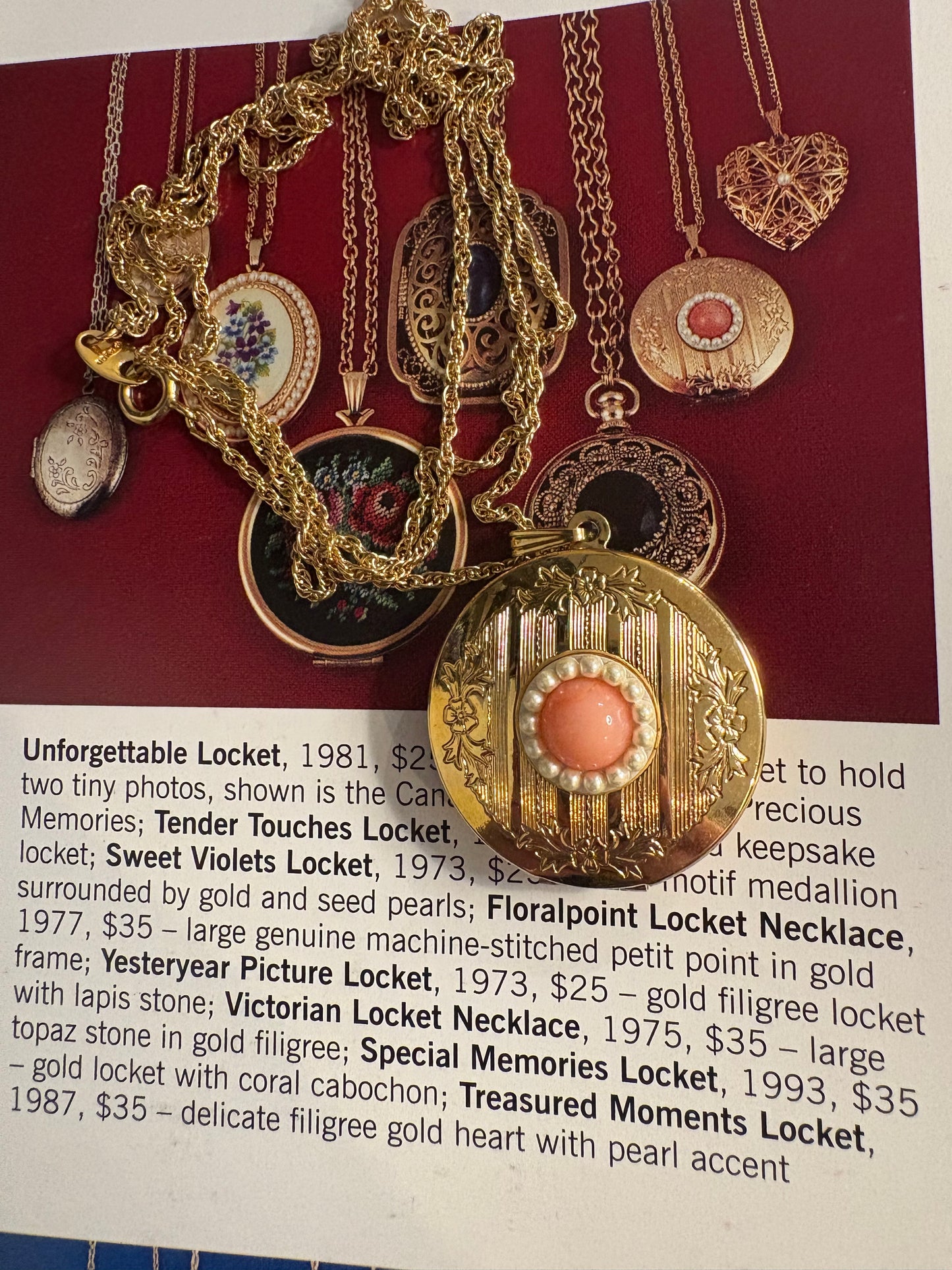 Collana Locket Avon 1993