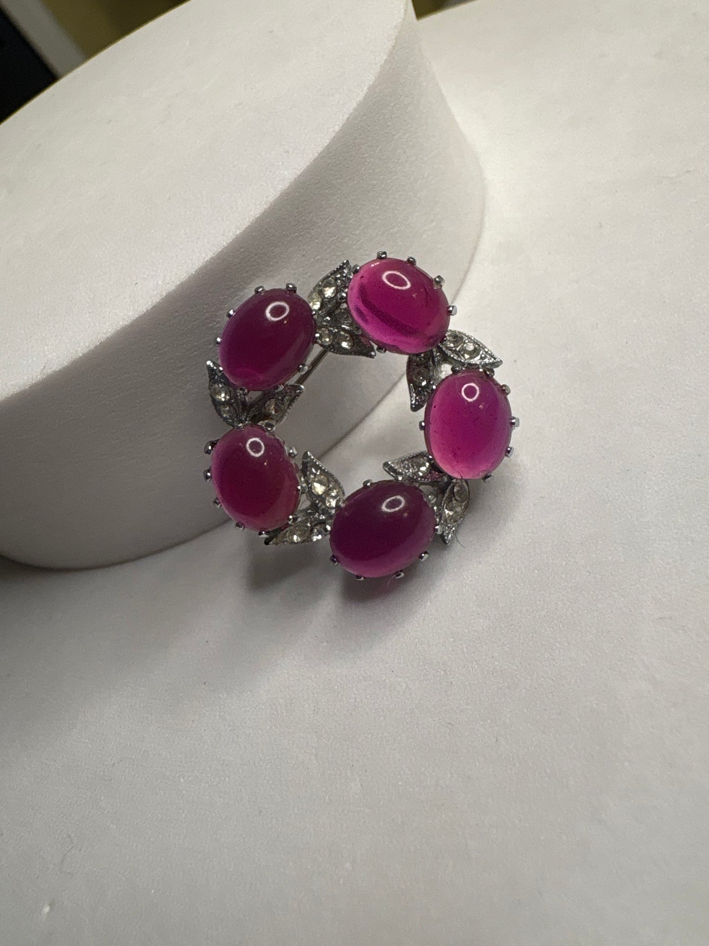 Spilla Cabochon fucsia