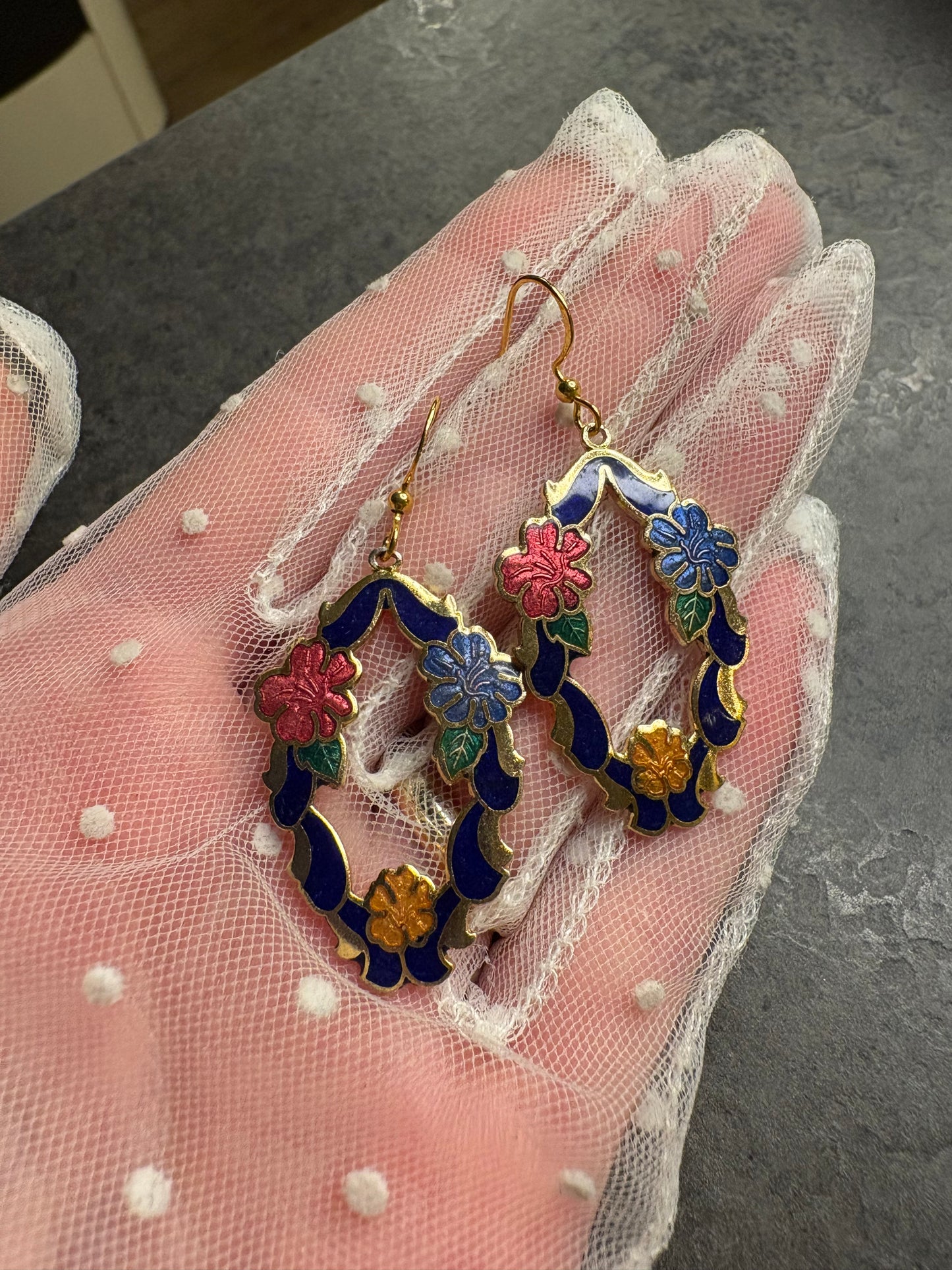 Orecchìni Cloisonné