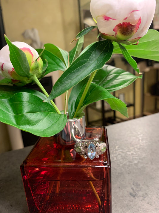 Anello Topazio e Peridoti