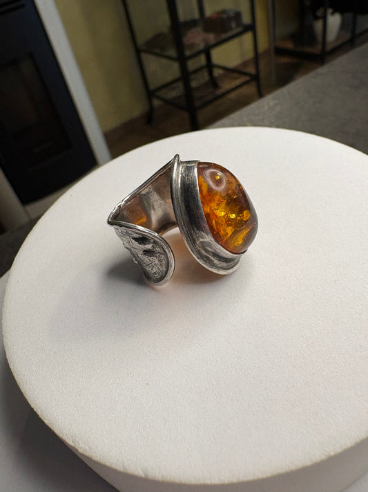 Anello Argento 925 e Ambra