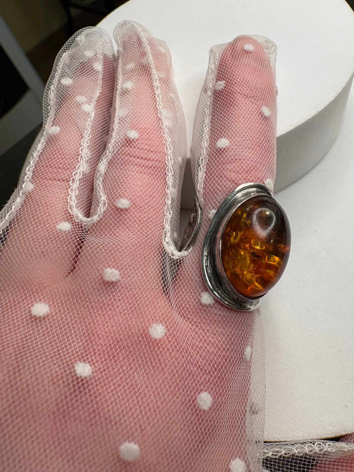 Anello Argento 925 e Ambra
