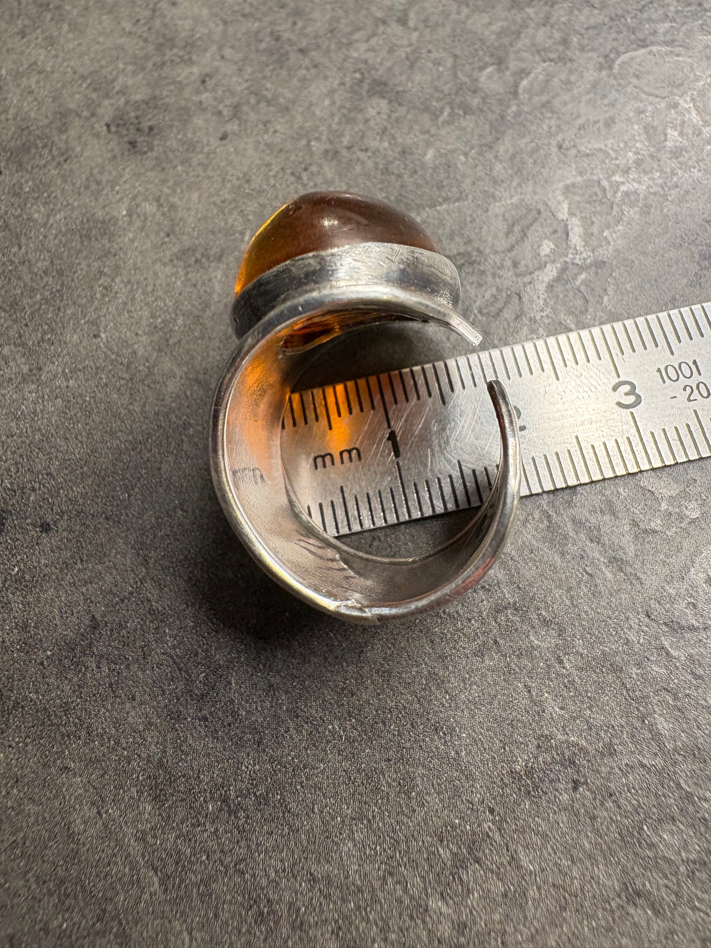 Anello Argento 925 e Ambra